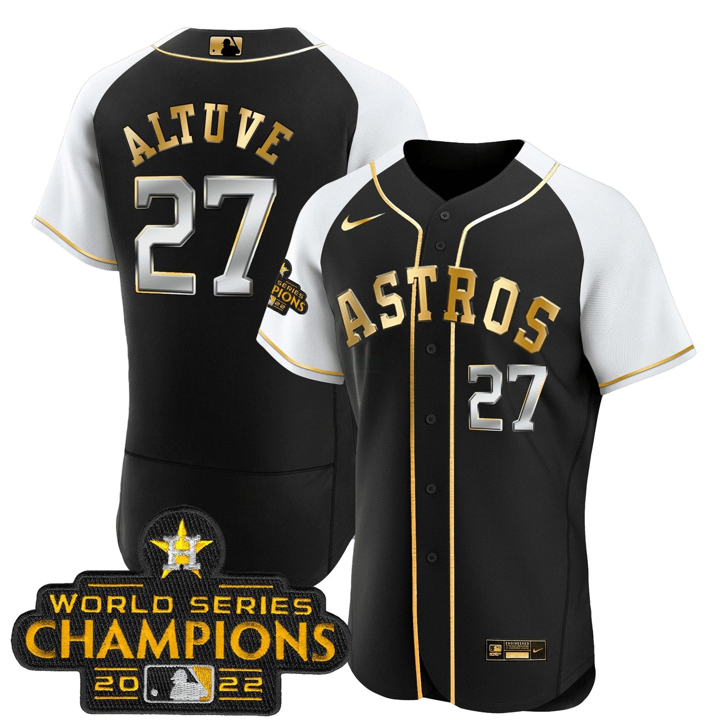 Camisa MLB Men’s 2023 Dourada Flex Base Collection Jersey