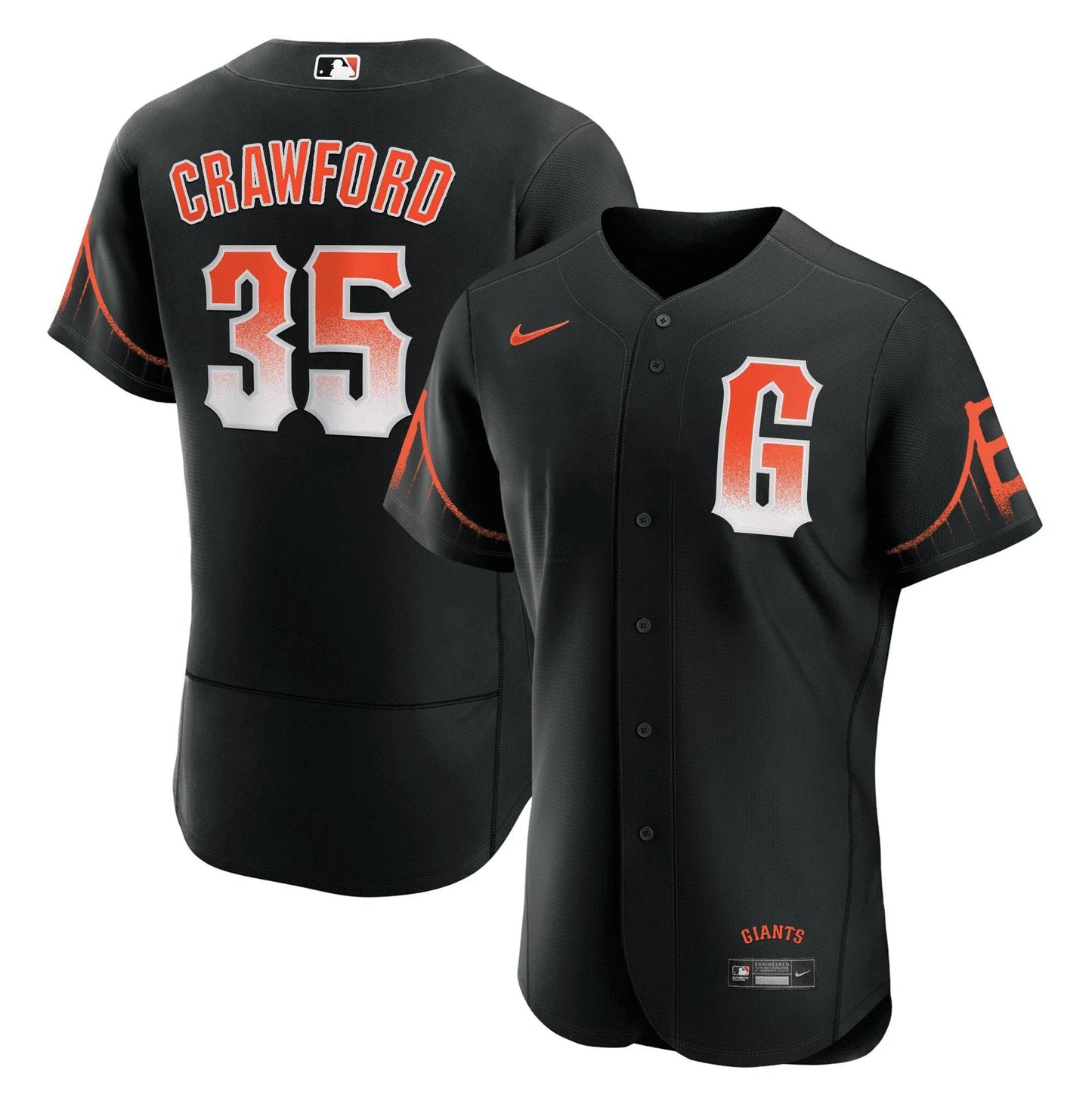 Camisa MLB Men’s 2023 Preta City Connect Jersey - Preta