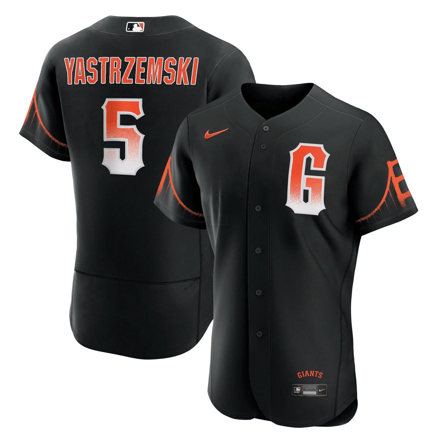 Camisa MLB Men’s 2023 Preta City Connect Jersey - Preta
