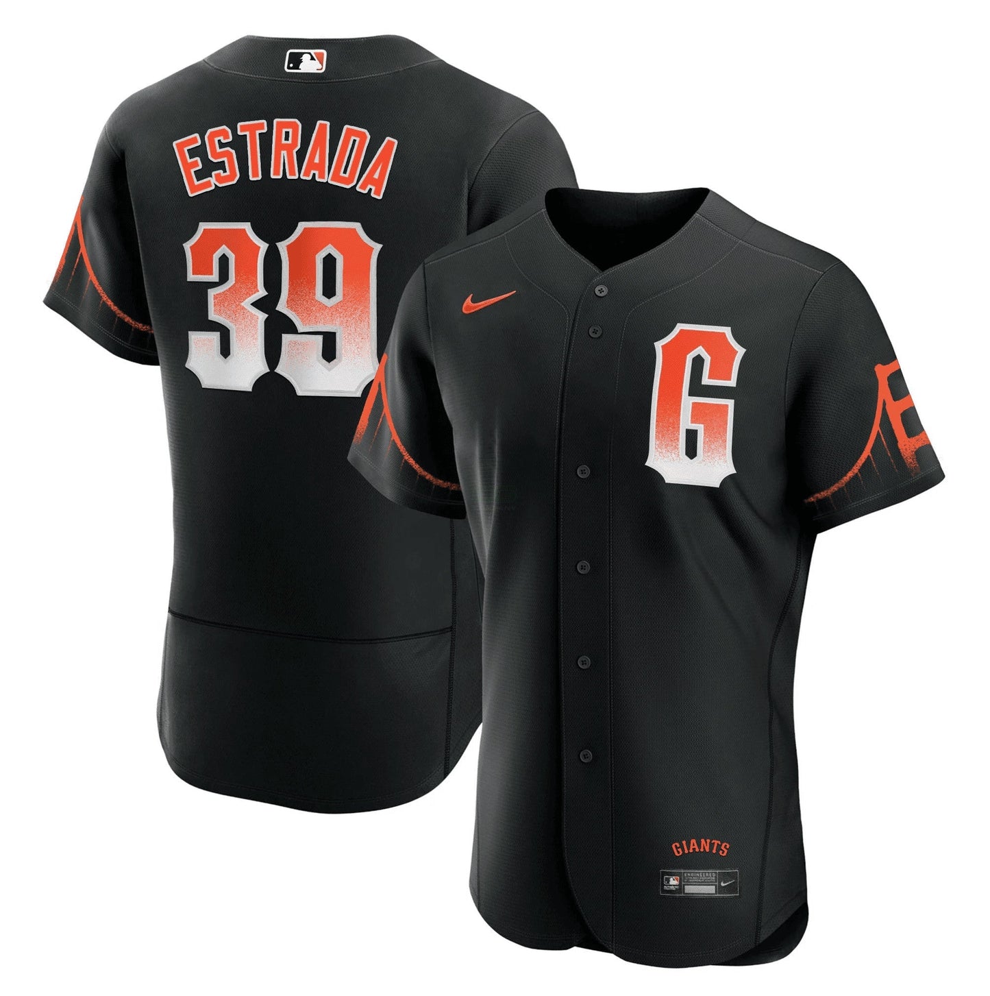 Camisa MLB Men’s 2023 Preta City Connect Jersey - Preta