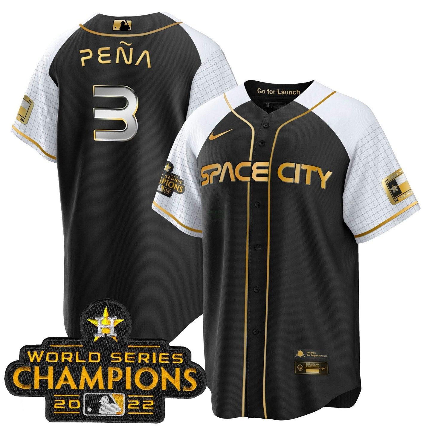 Camisa MLB Men’s 2023 Space City Champions Alternativa Cool Jersey