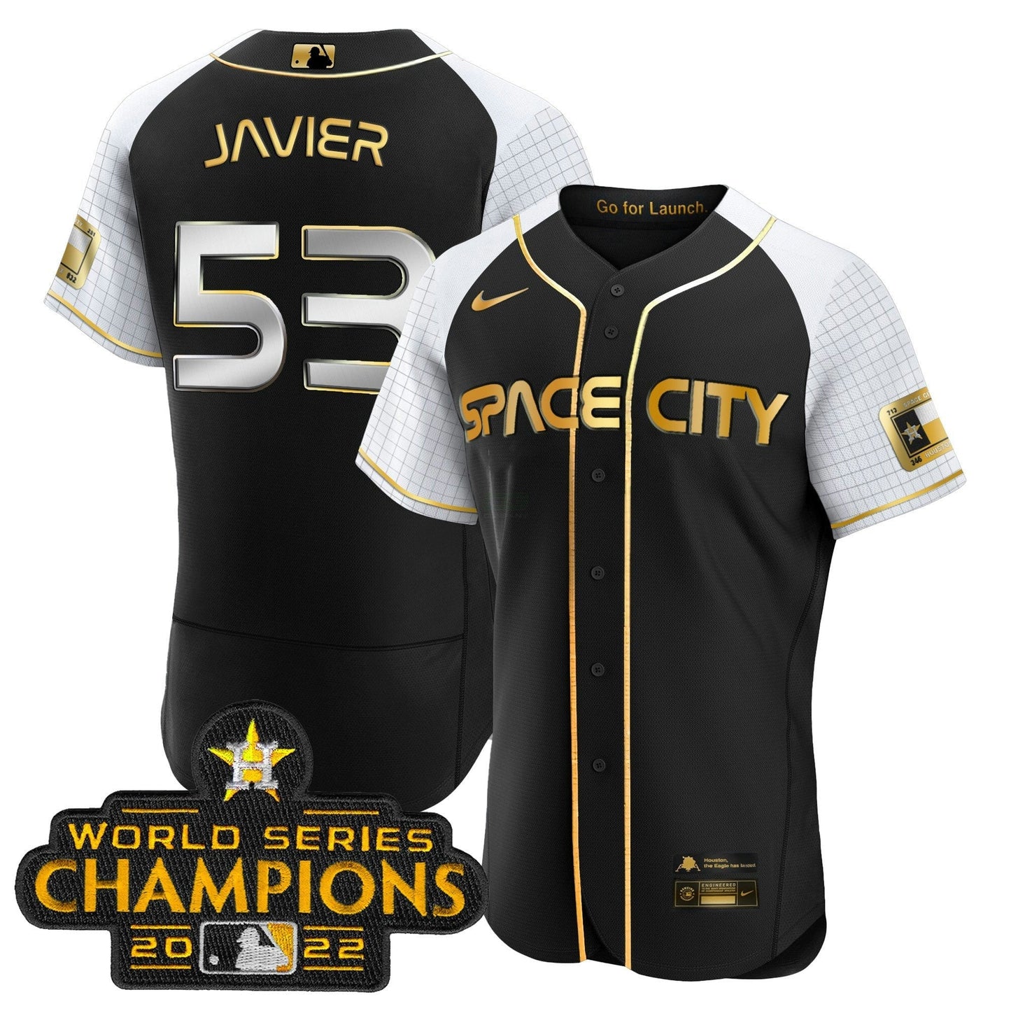 Camisa MLB Men’s 2023 Space City Champions Alternativa Flex Jersey