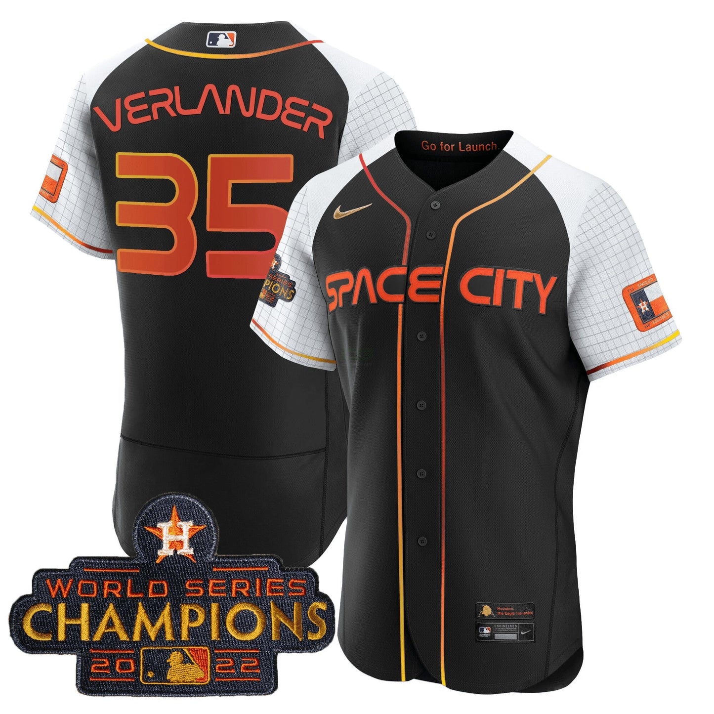 Camisa MLB Men’s 2023 Space City Champions Alternativa Flex Jersey