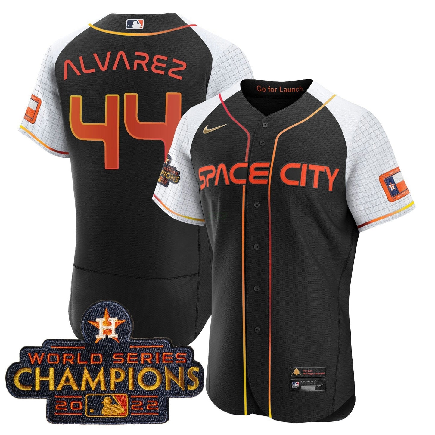 Camisa MLB Men’s 2023 Space City Champions Alternativa Flex Jersey