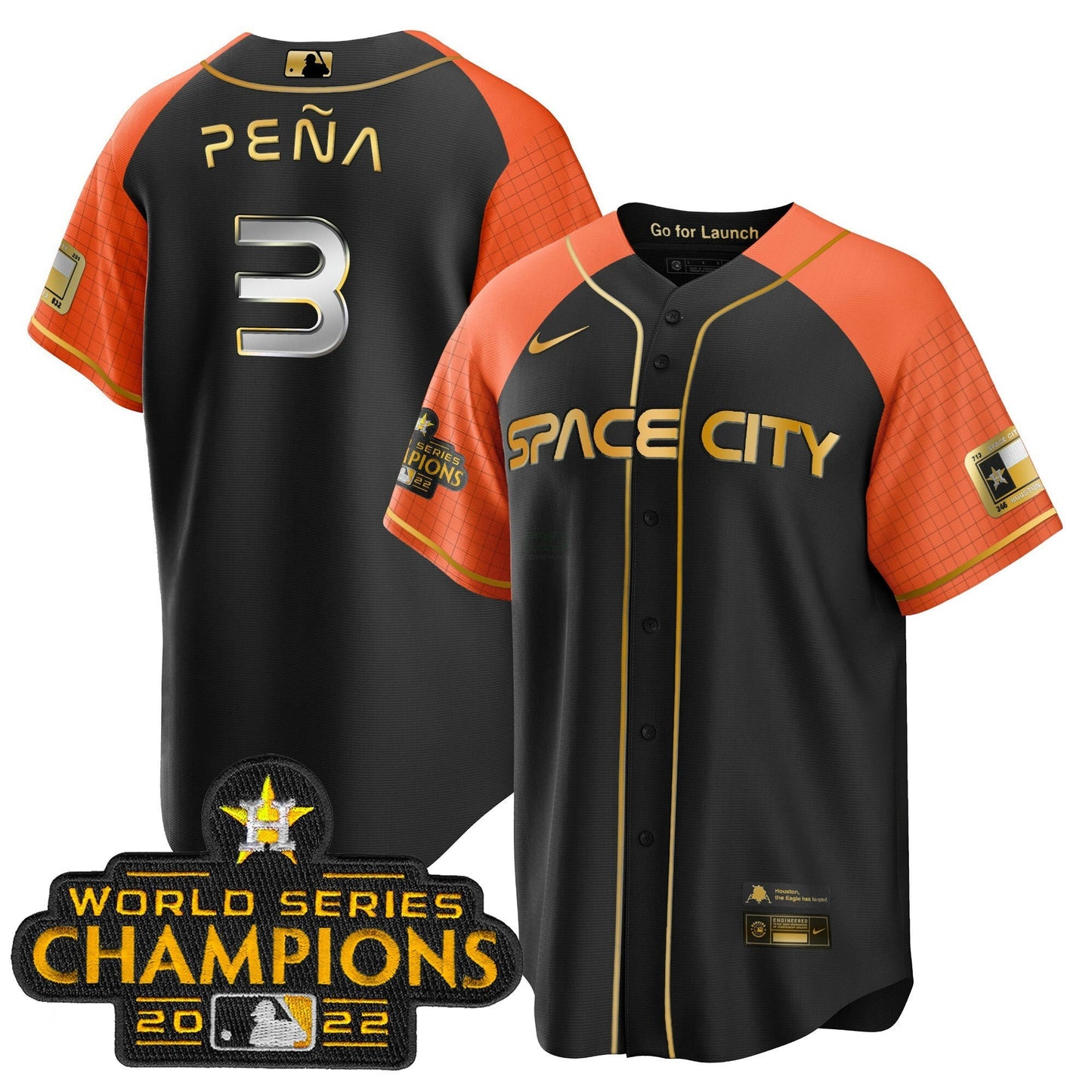 Camisa MLB Men’s 2023 Space City Champions Cool Jersey