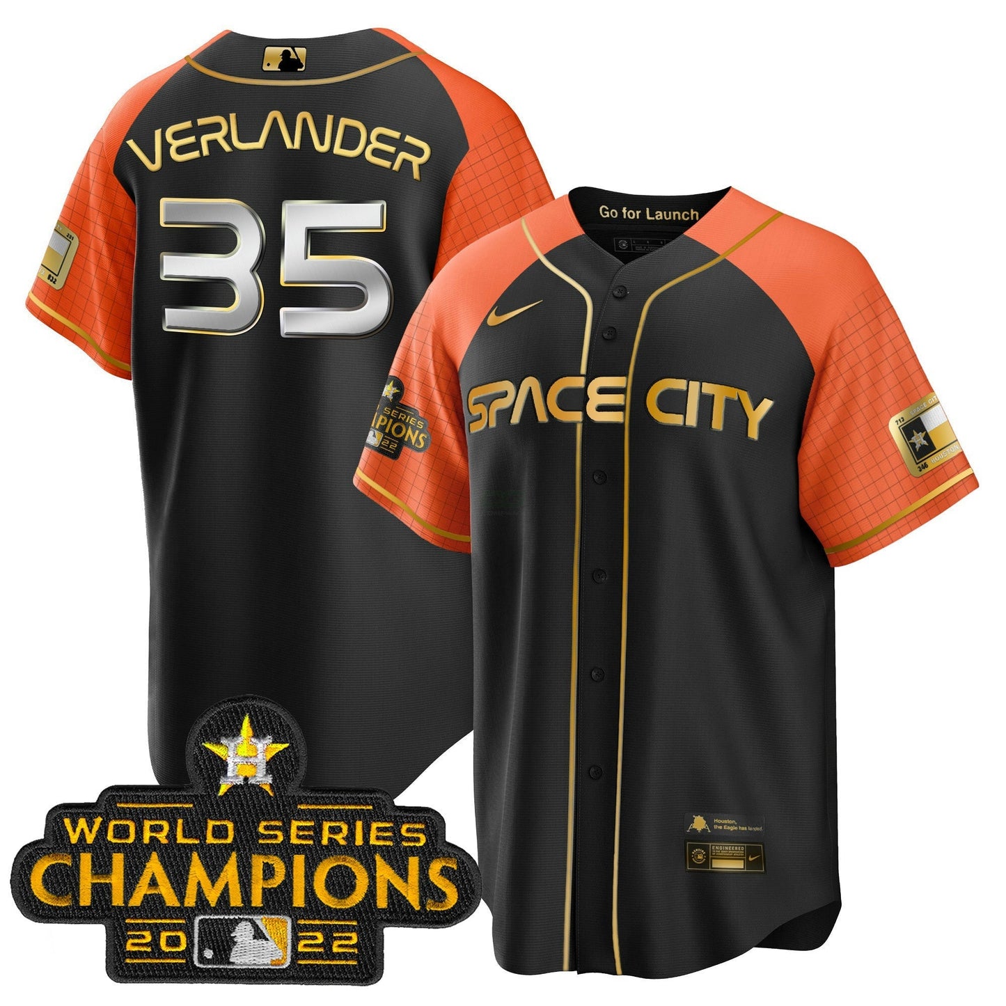 Camisa MLB Men’s 2023 Space City Champions Cool Jersey