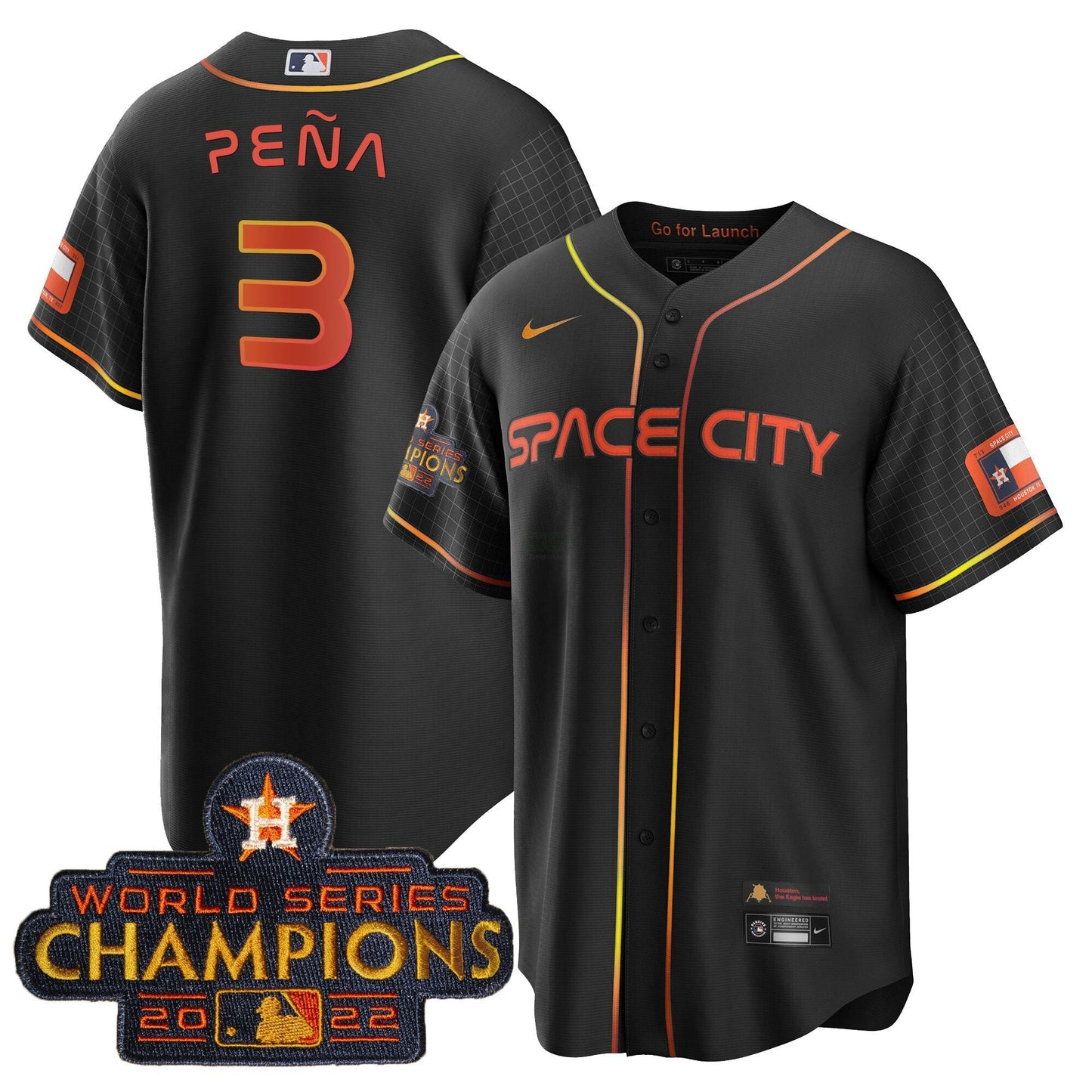 Camisa MLB Men’s 2023 Space City Champions Cool Jersey