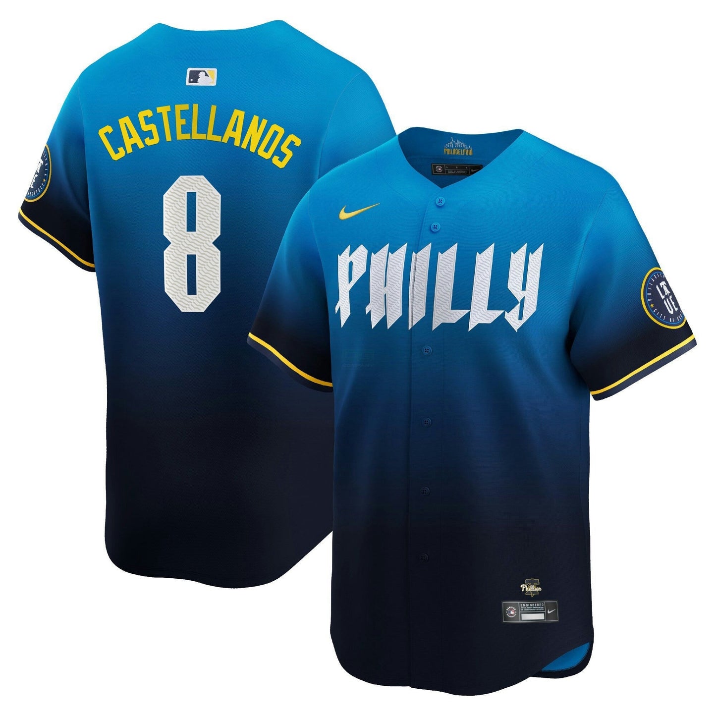 Camisa MLB Philadelphia Phillies Men’s 2024 City Connect Vapor Premier Limited Jersey