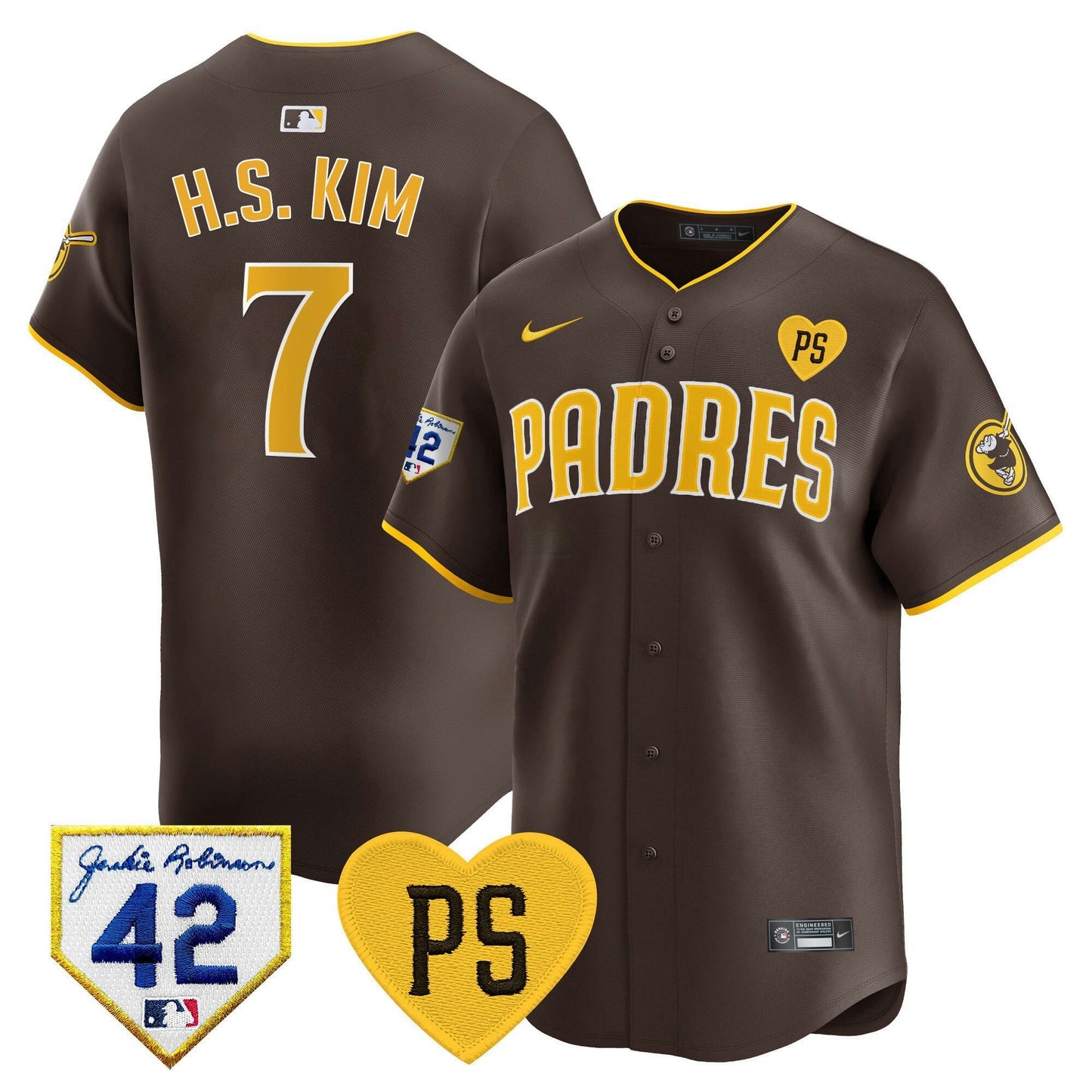 Camisa MLB Men’s 2024 “For Peter” & Robinson Patch Vapor Premier Limited Jersey
