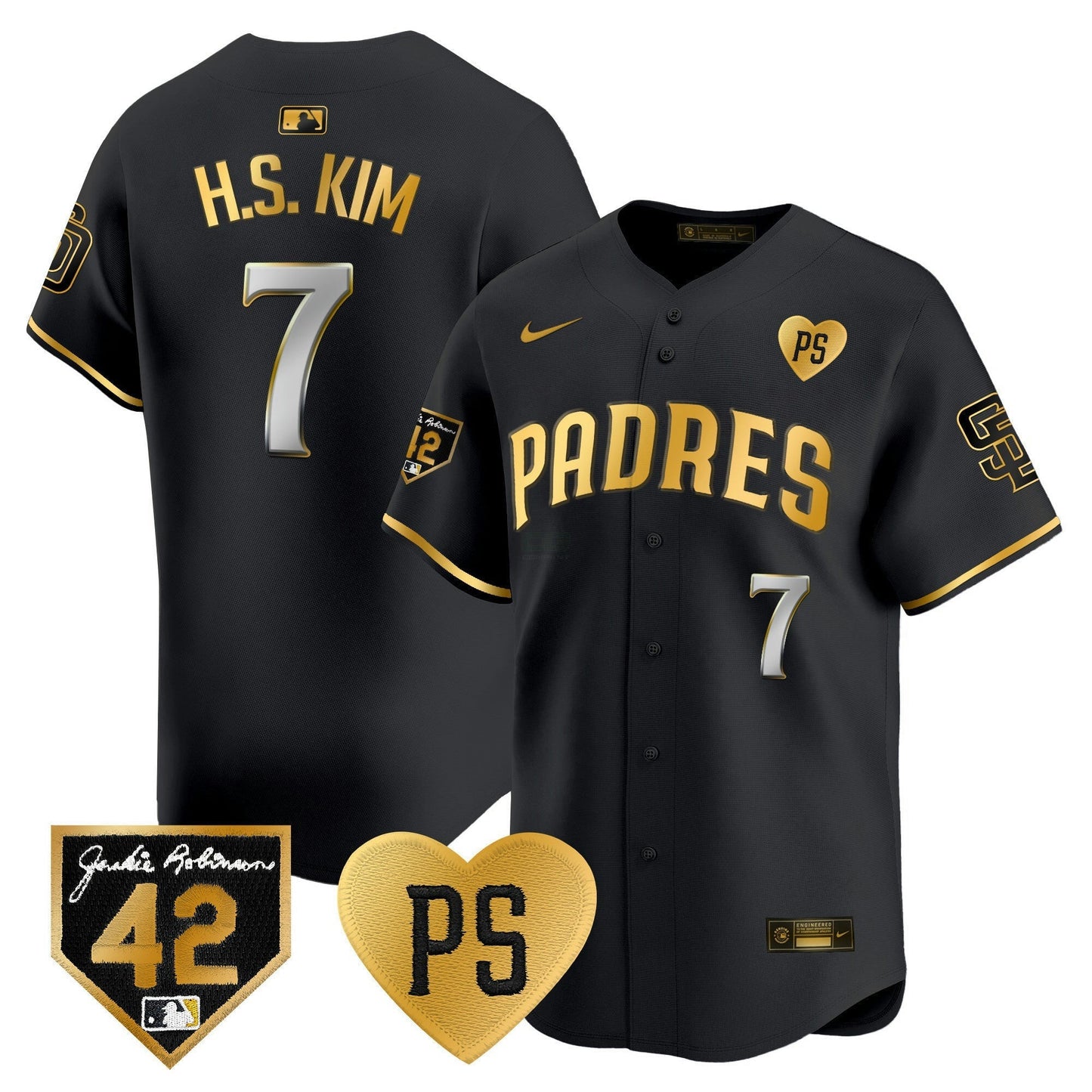 Camisa MLB Men’s 2024 “For Peter” & Robinson Patch Vapor Premier Limited Jersey