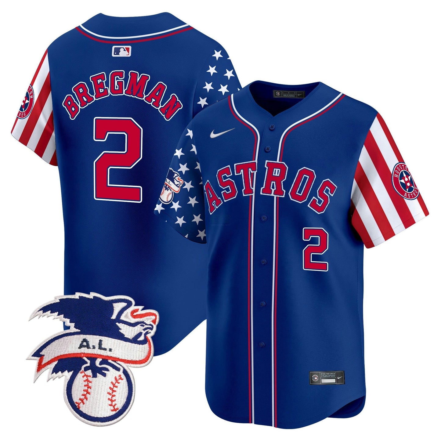 Camisa MLB Houston Astros Men’s 2024 Fourth of July Vapor Premier Limited Jersey