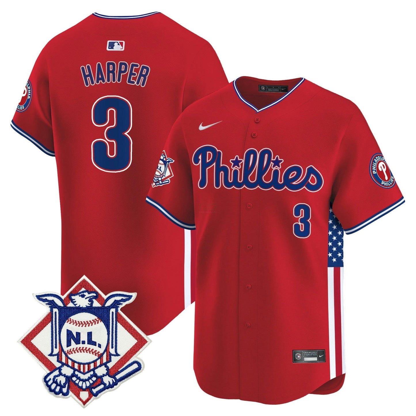 Camisa MLB Men’s 2024 Fourth of July Vapor Premier Limited Jersey V4