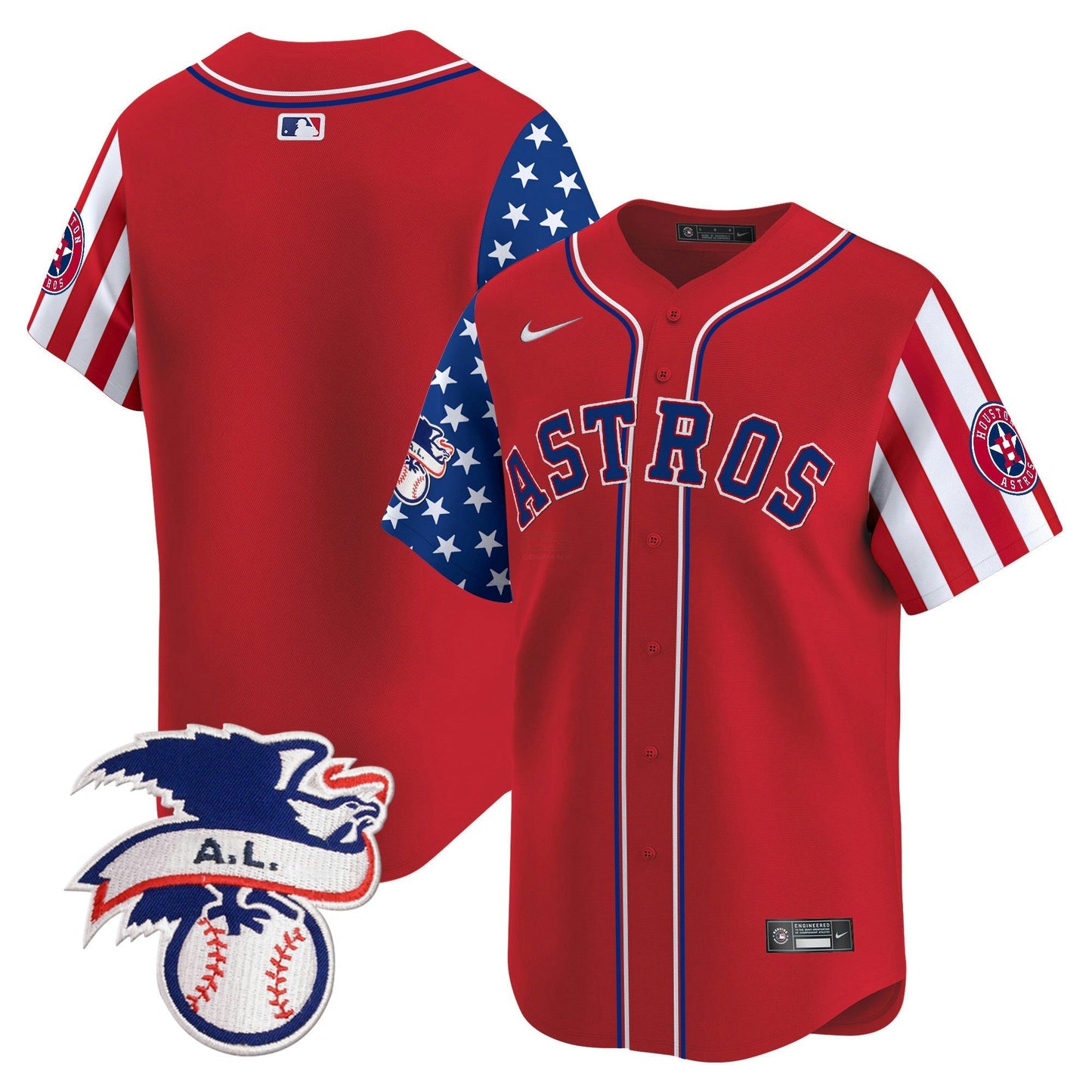 Camisa MLB Houston Astros Men’s 2024 Fourth of July Vapor Premier Limited Jersey