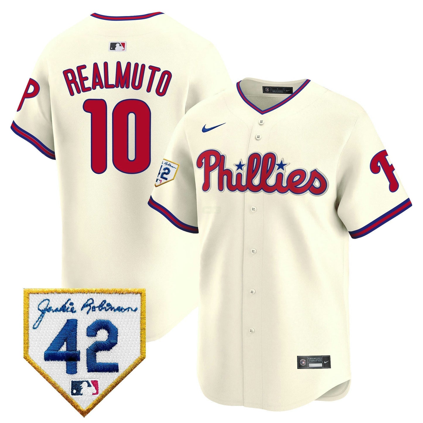 Camisa MLB Philadelphia Phillies Men’s 2024 Jackie Robinson Patch Vapor Premier Limited Jersey