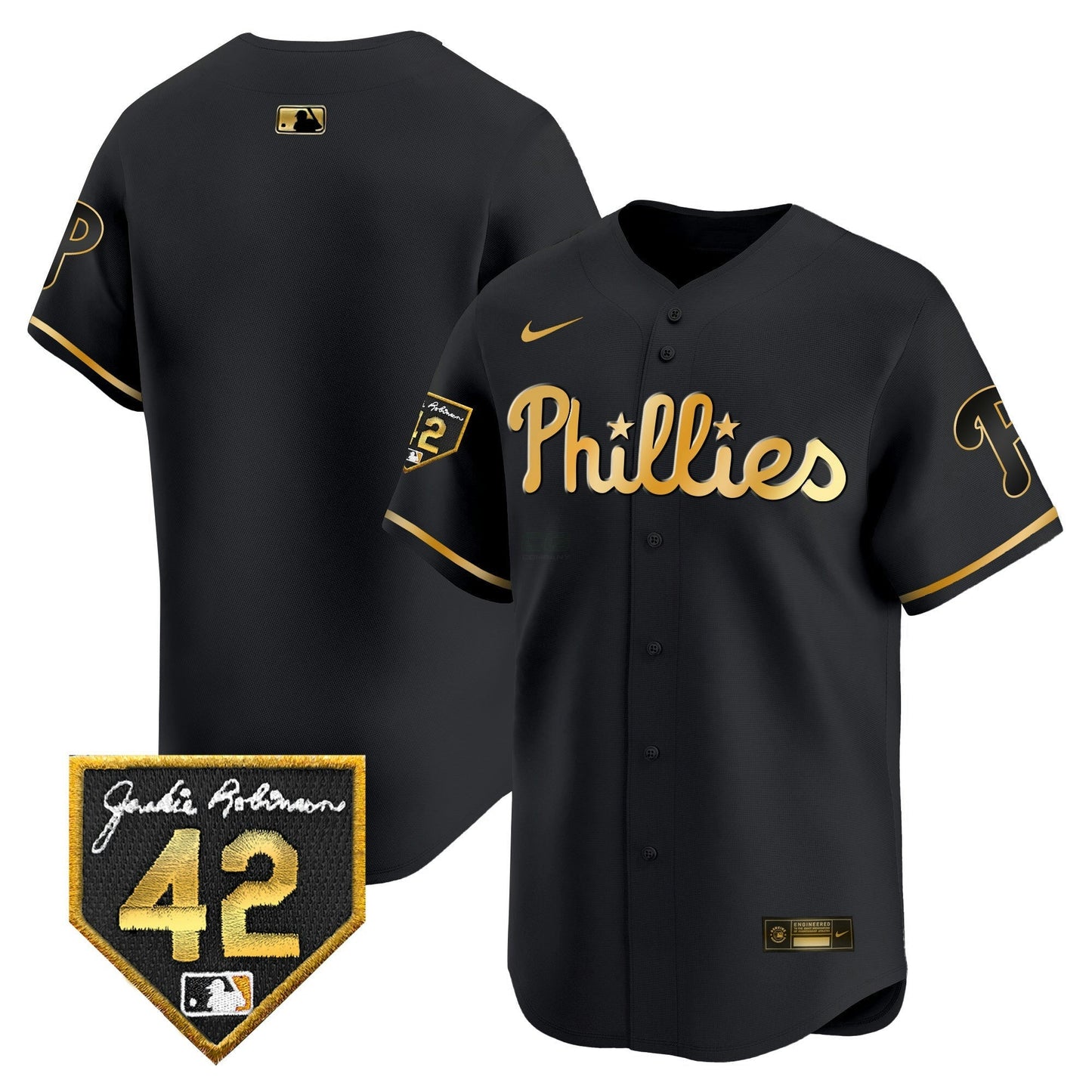 Camisa MLB Philadelphia Phillies Men’s 2024 Jackie Robinson Patch Vapor Premier Limited Jersey