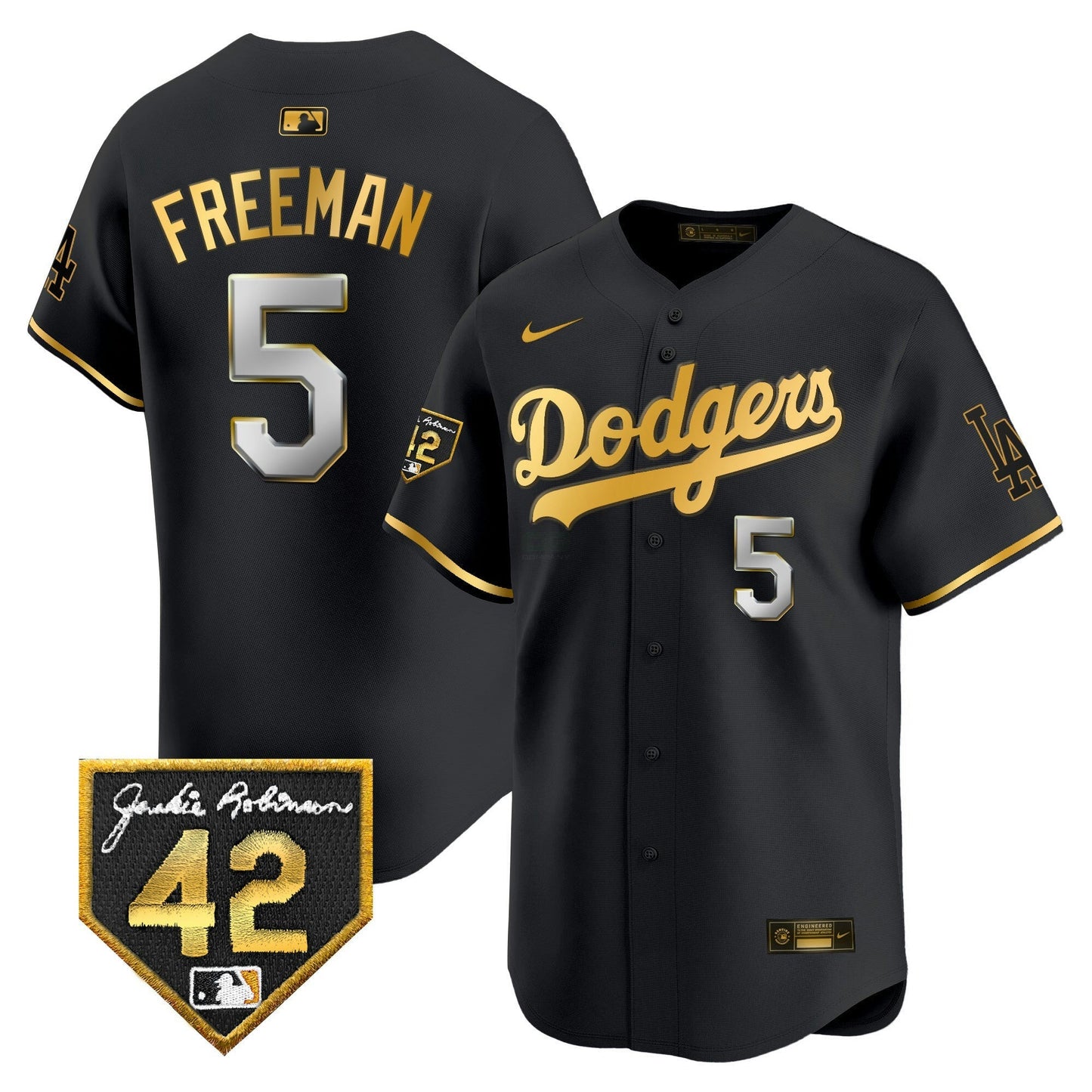 Camisa MLB Los Angeles Dodgers Men’s 2024 Jackie Robinson Patch Vapor Premier Limited Jersey