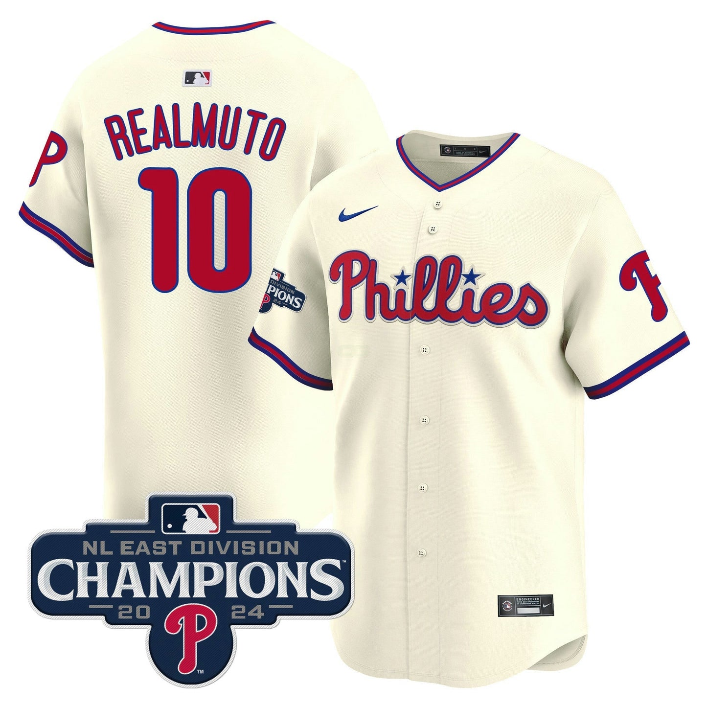 Camisa MLB Men’s 2024 NL East Division Champions Dourada Vapor Premier Limited Jersey