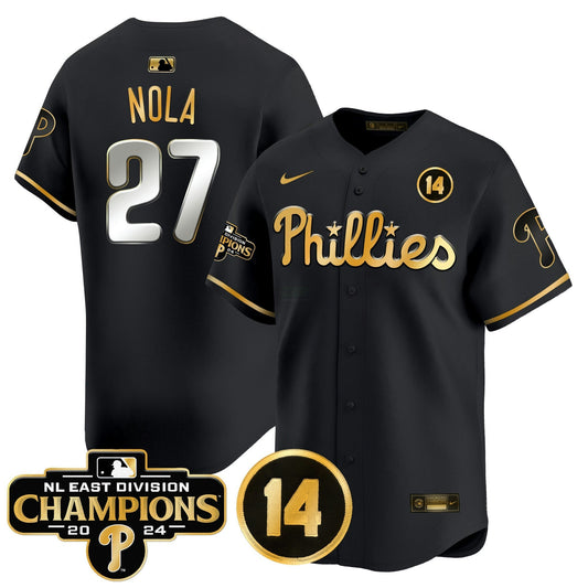 Camisa MLB Men’s 2024 NL East Division Champions & Pete Rose Patch Vapor Premier Limited Jersey