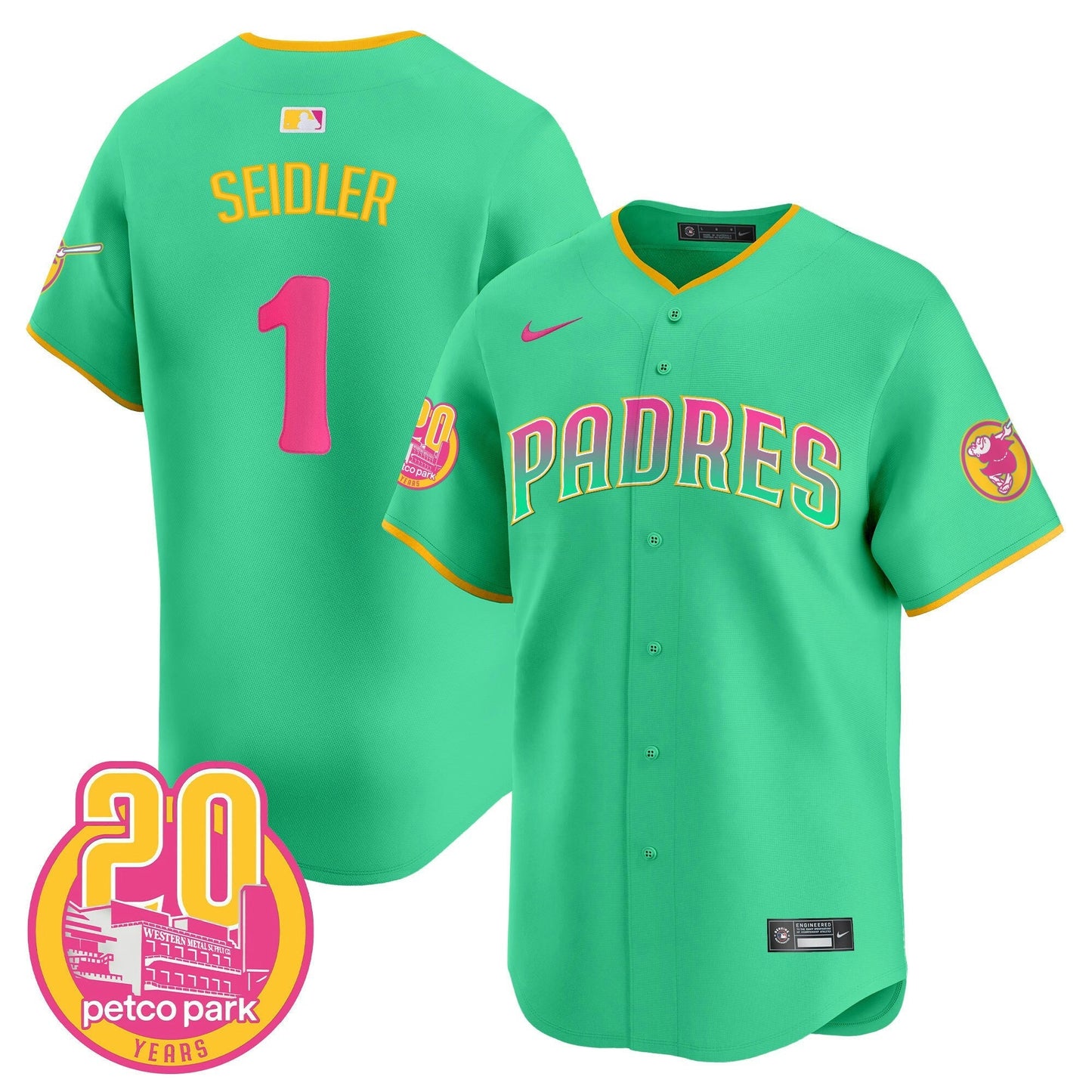 Camisa MLB Men’s 2024 San Diego City Style Vapor Premier Limited Jersey