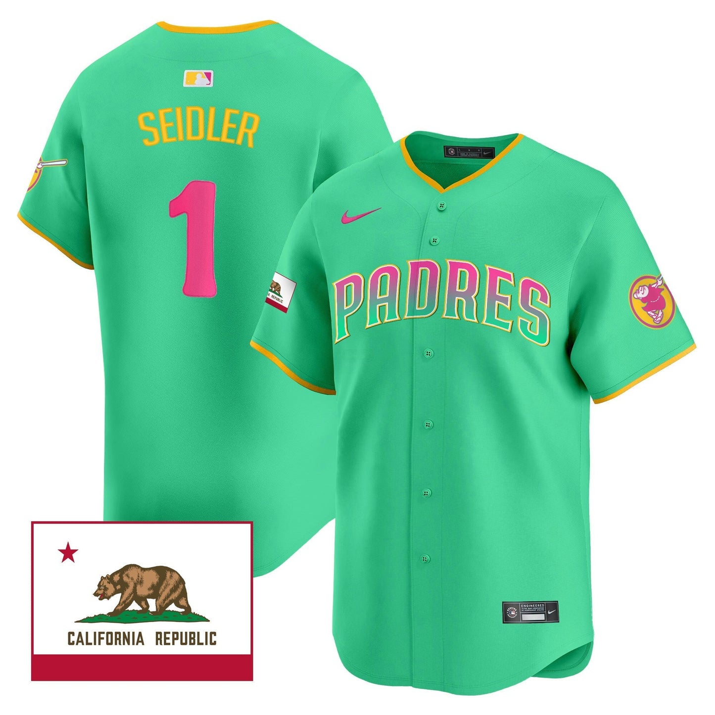 Camisa MLB Men’s 2024 San Diego City Style Vapor Premier Limited Jersey V2