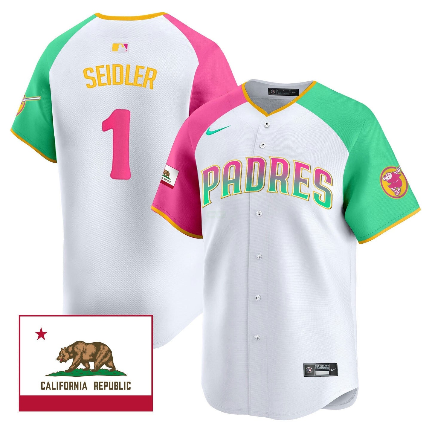 Camisa MLB Men’s 2024 San Diego City Style Vapor Premier Limited Jersey V2