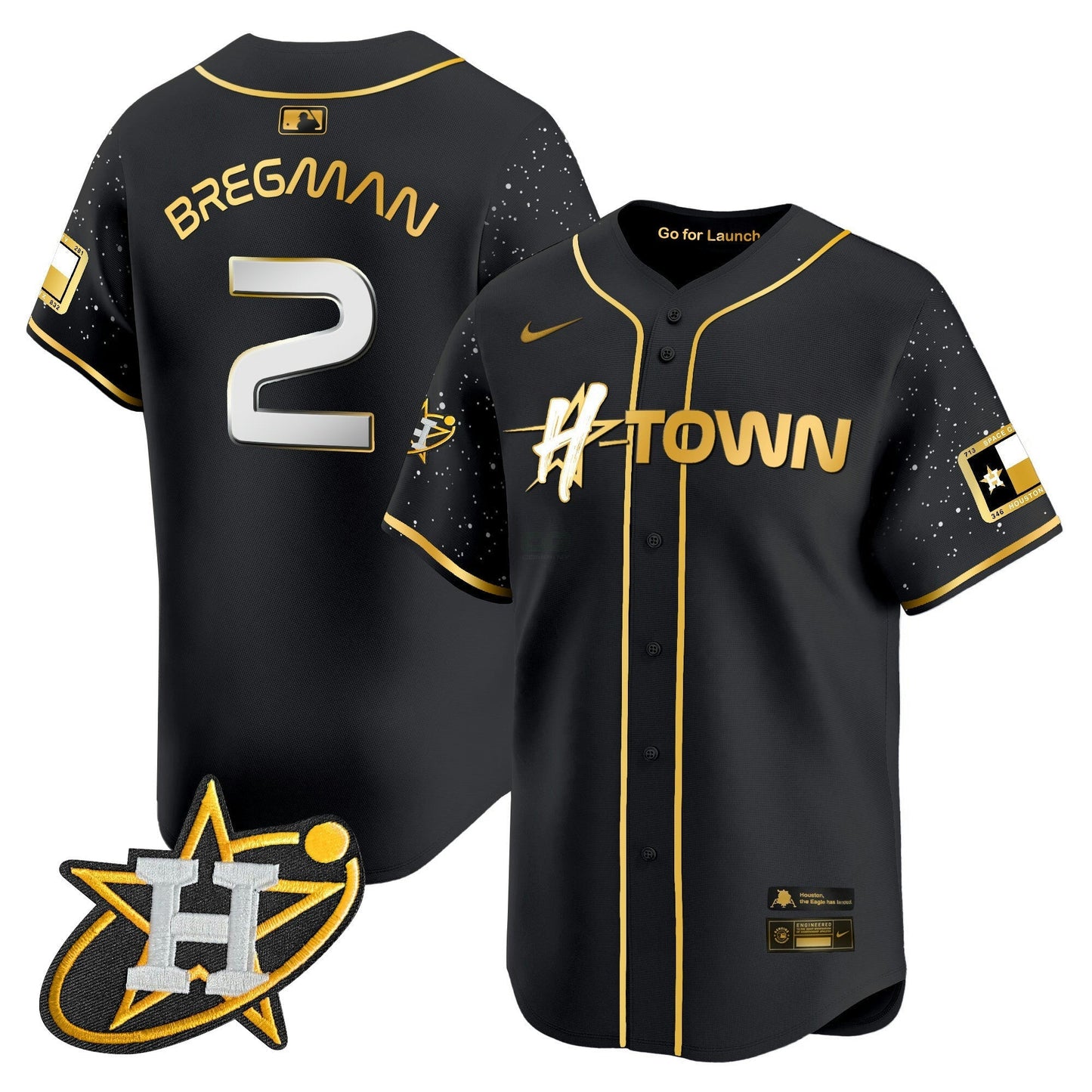 Camisa MLB Men’s 2024 Space City H-Town Vapor Premier Limited Jersey