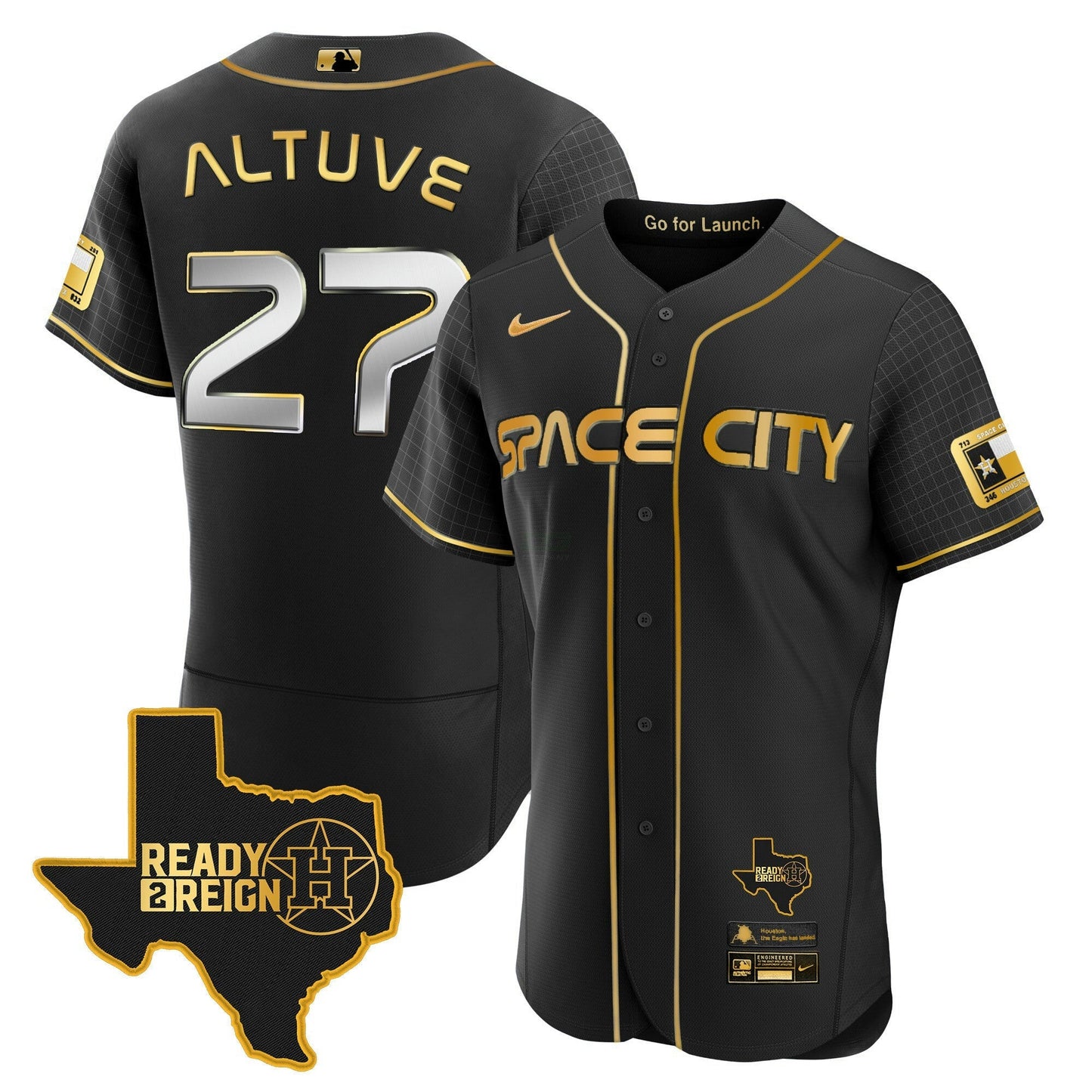 Camisa MLB Men’s 2024 Space City Ready 2 Reign Flex Base Jersey