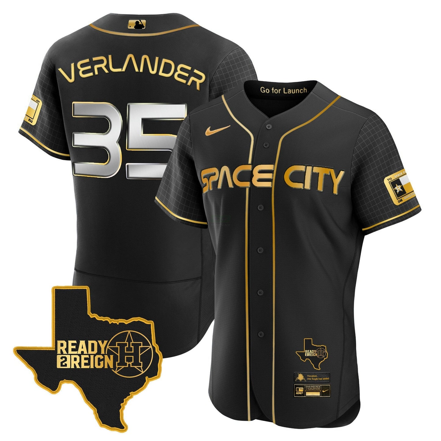 Camisa MLB Men’s 2024 Space City Ready 2 Reign Flex Base Jersey