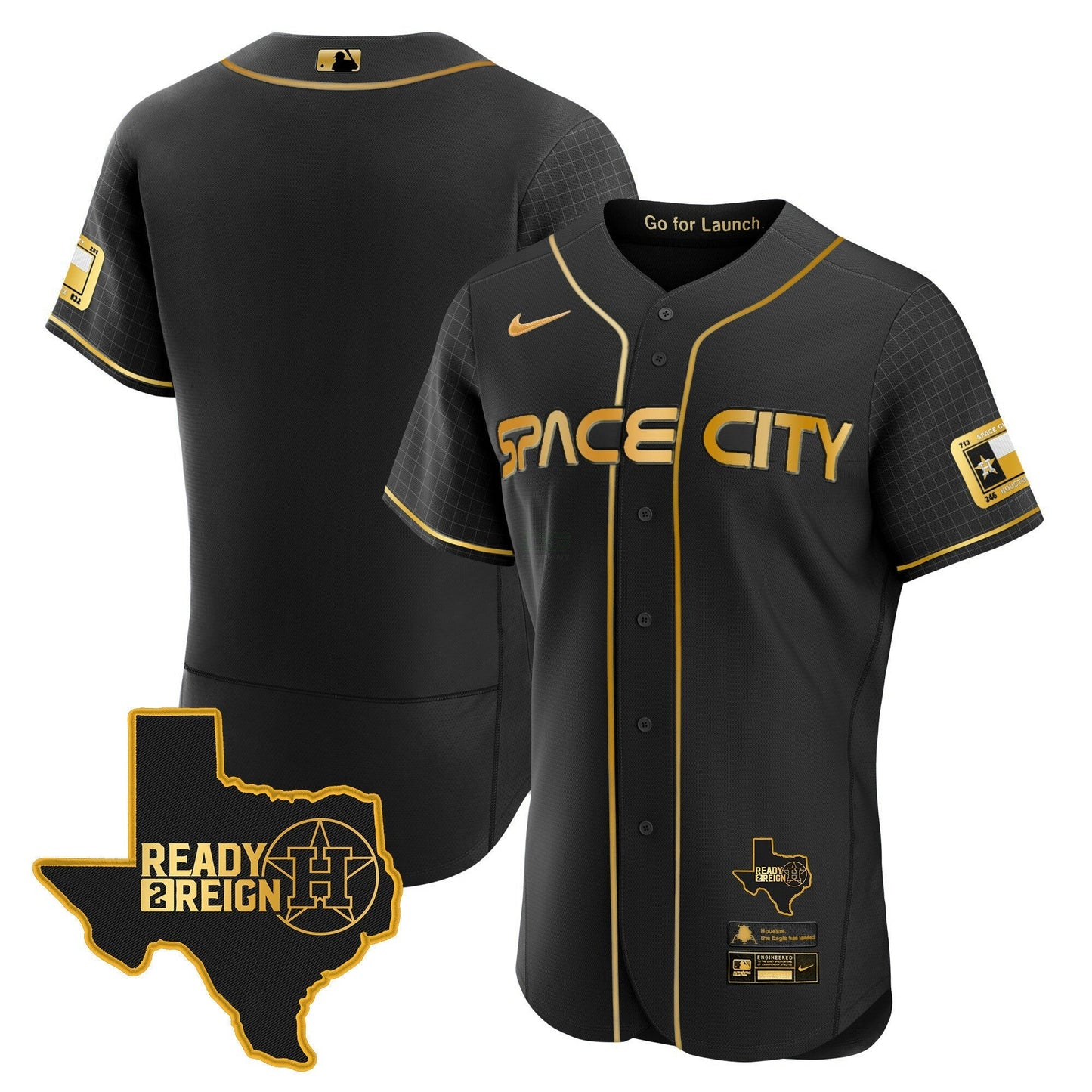 Camisa MLB Men’s 2024 Space City Ready 2 Reign Flex Base Jersey