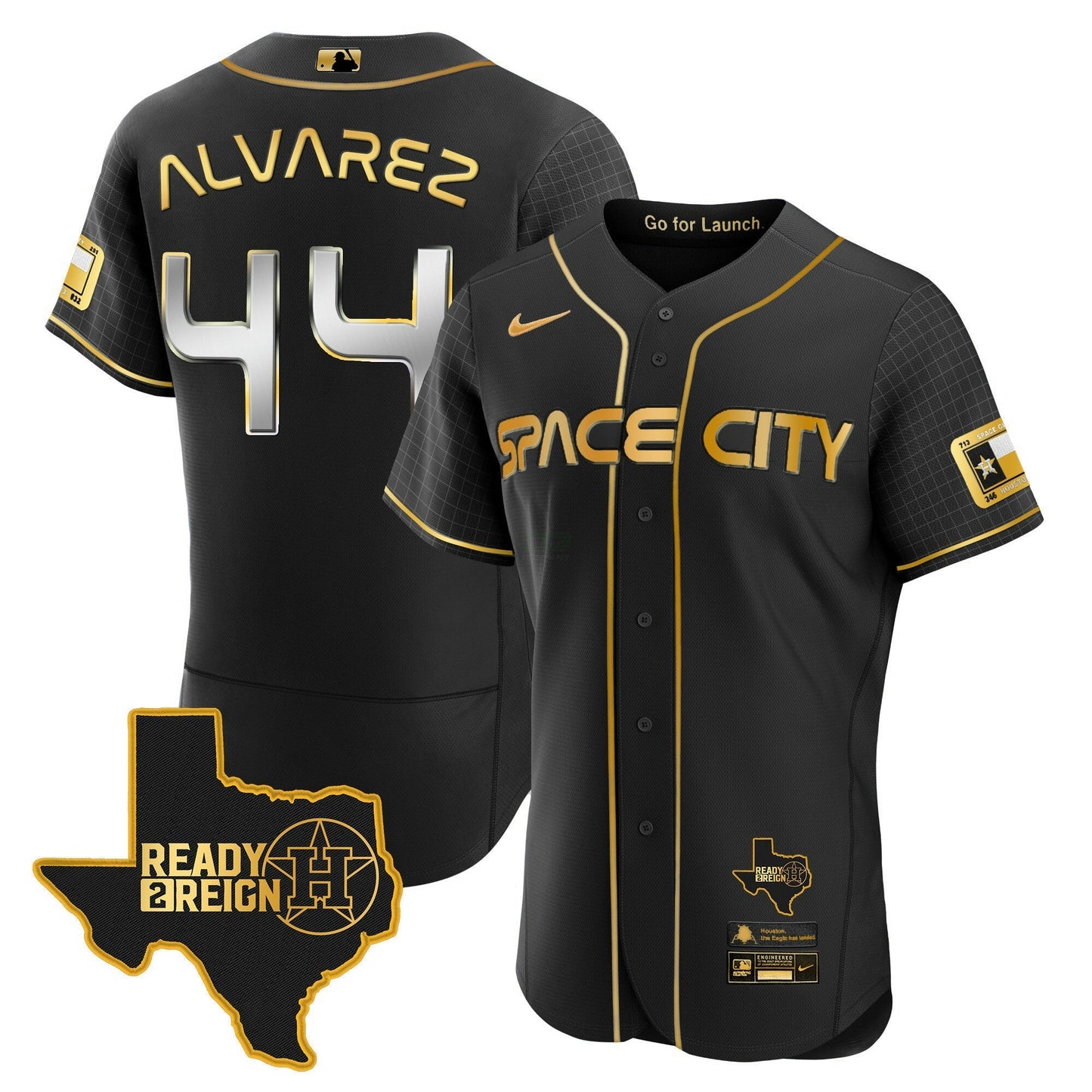 Camisa MLB Men’s 2024 Space City Ready 2 Reign Flex Base Jersey