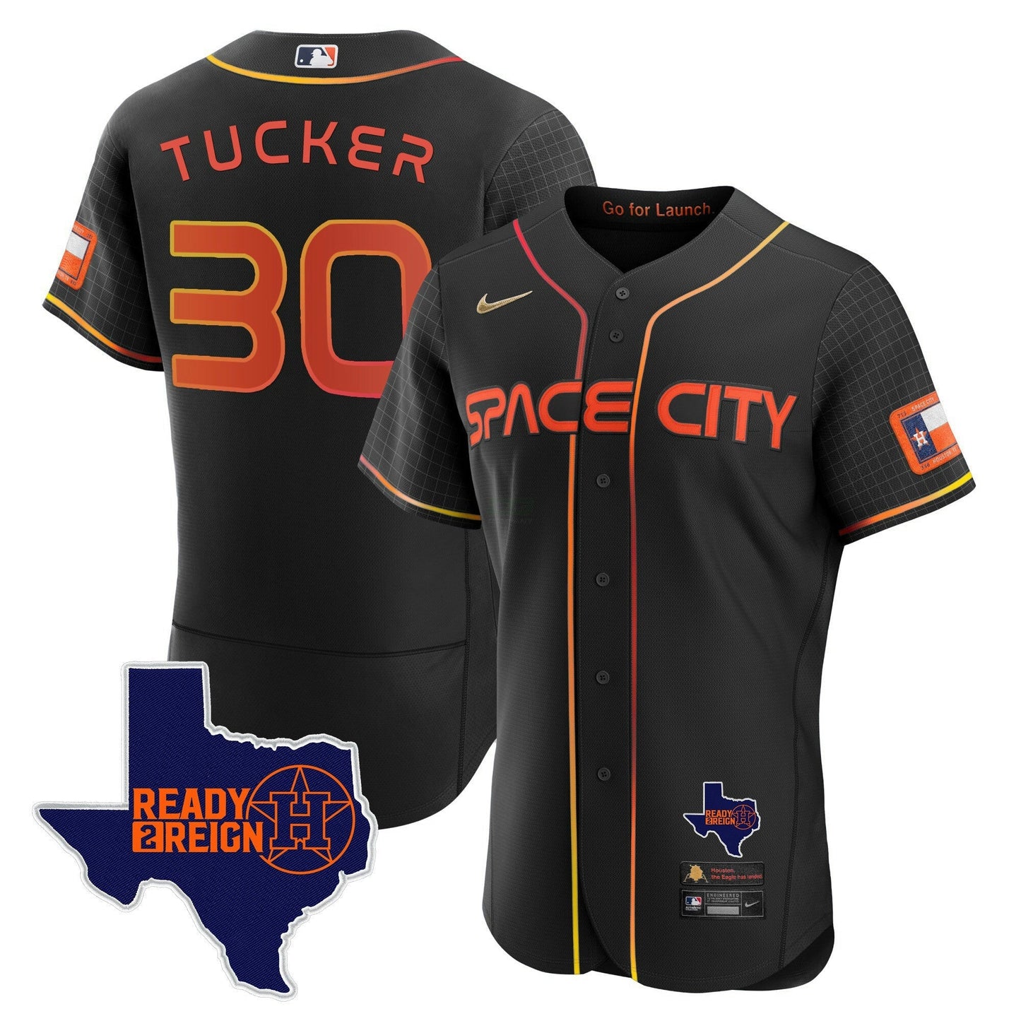 Camisa MLB Men’s 2024 Space City Ready 2 Reign Flex Base Jersey