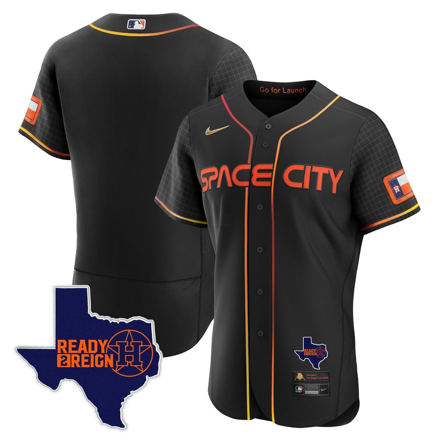 Camisa MLB Men’s 2024 Space City Ready 2 Reign Flex Base Jersey