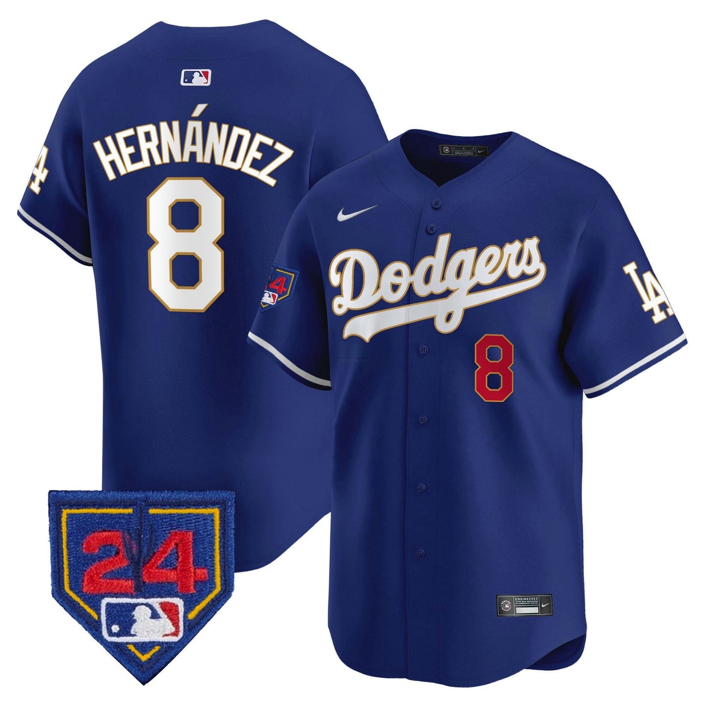 Camisa MLB Los Angeles Dodgers Men’s 2024 Spring Training Patch Vapor Premier Limited Jersey