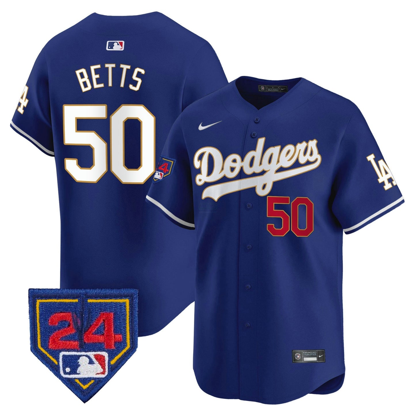 Camisa MLB Los Angeles Dodgers Men’s 2024 Spring Training Patch Vapor Premier Limited Jersey