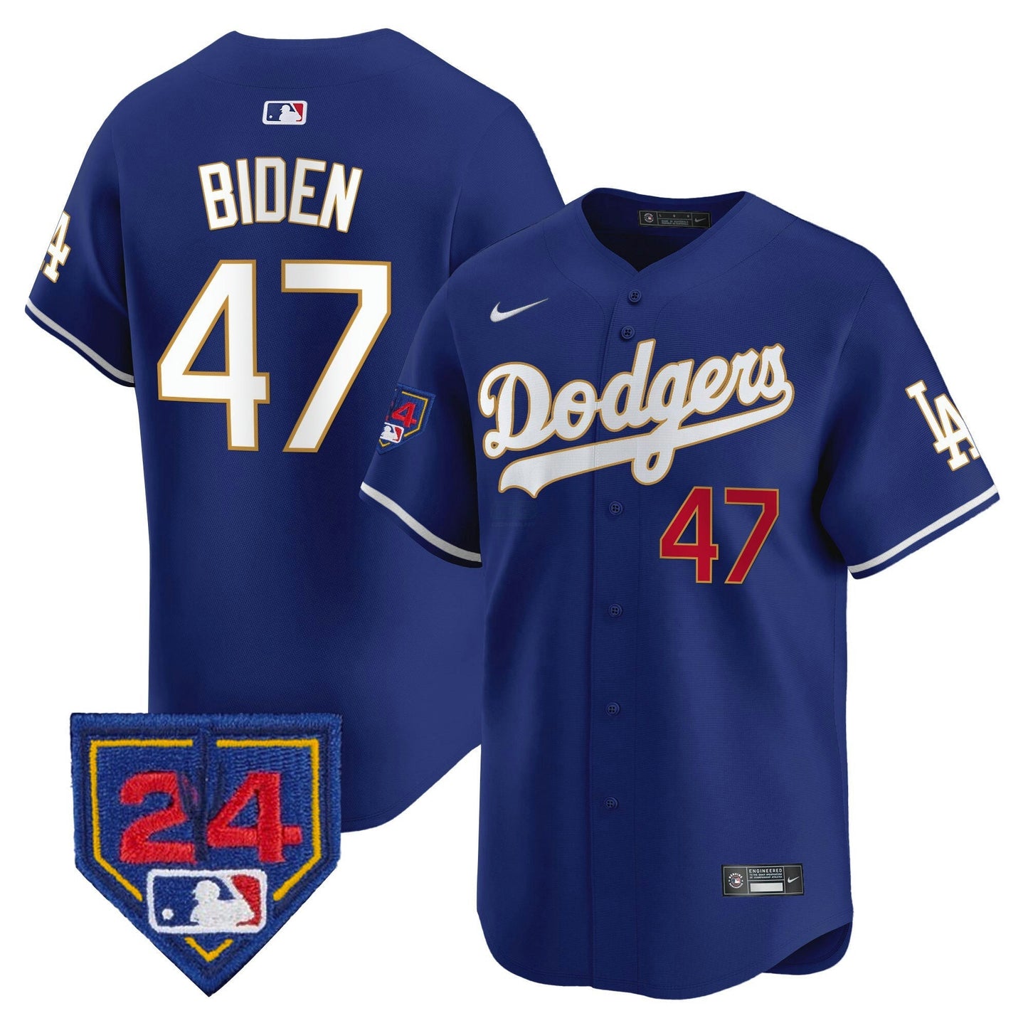 Camisa MLB Los Angeles Dodgers Men’s 2024 Spring Training Patch Vapor Premier Limited Jersey