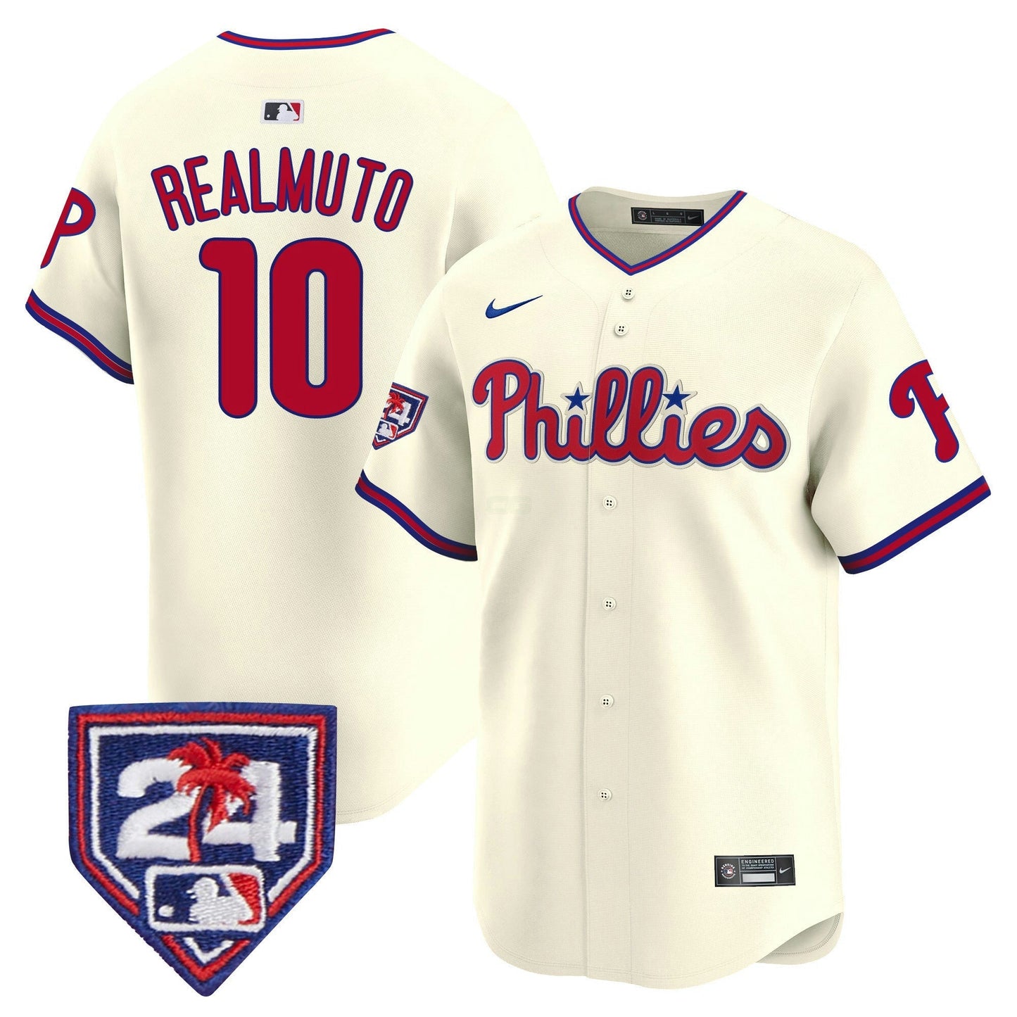 Camisa MLB Philadelphia Phillies Men’s 2024 Spring Training Patch Vapor Premier Limited Jersey