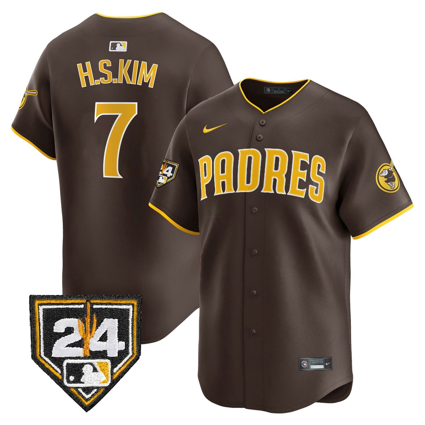 Camisa MLB San Diego Padres Men’s 2024 Spring Training Patch Vapor Premier Limited Jersey