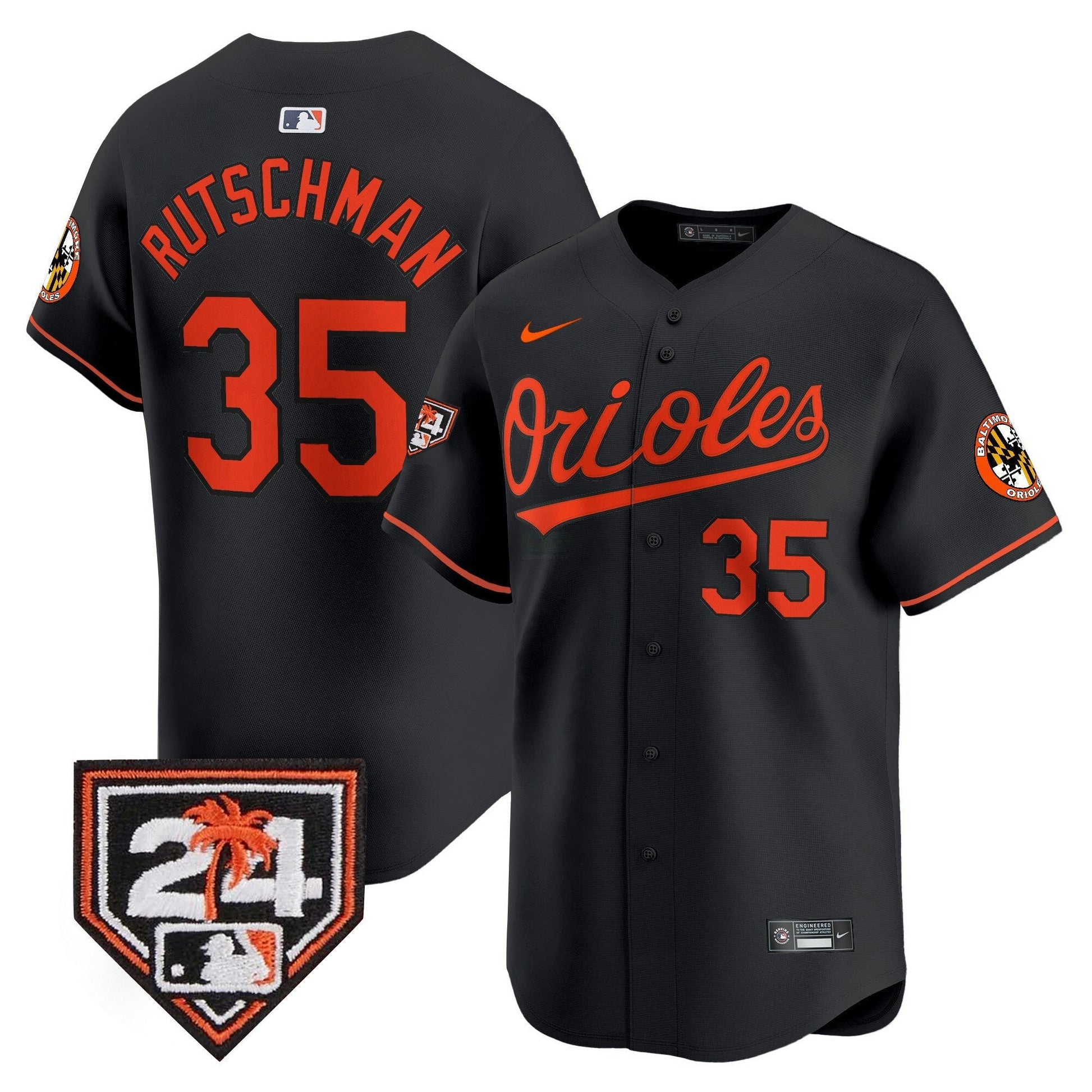 Camisa MLB Baltimore Orioles Men’s 2024 Spring Training Patch Vapor Premier Limited Jersey
