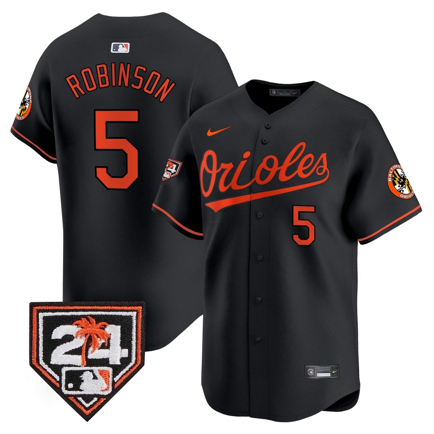 Camisa MLB Baltimore Orioles Men’s 2024 Spring Training Patch Vapor Premier Limited Jersey