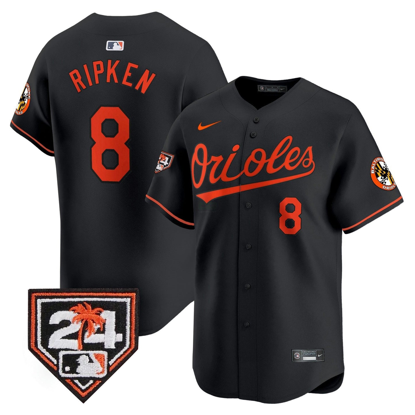 Camisa MLB Baltimore Orioles Men’s 2024 Spring Training Patch Vapor Premier Limited Jersey