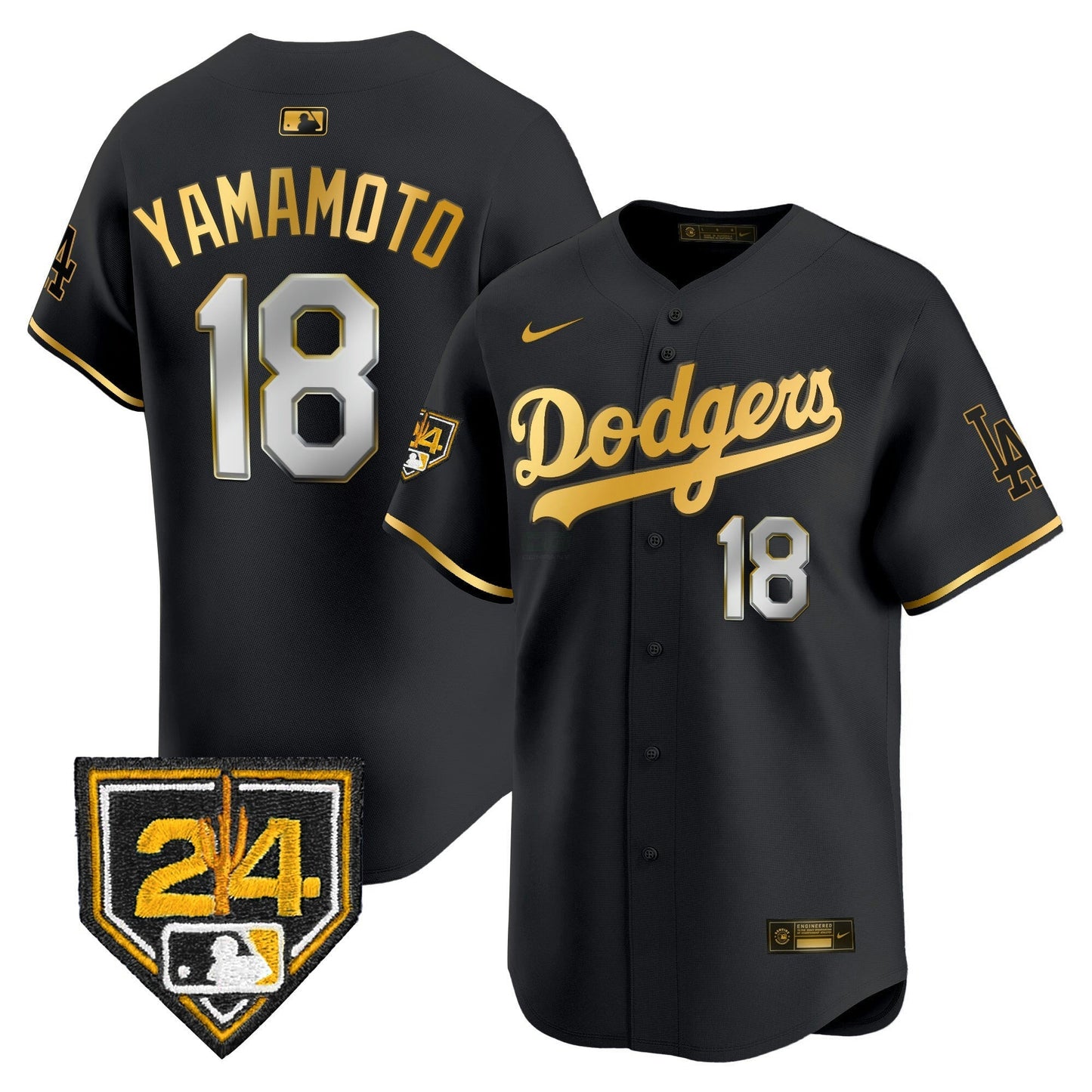 Camisa MLB Los Angeles Dodgers Men’s 2024 Spring Training Patch Vapor Premier Limited Jersey