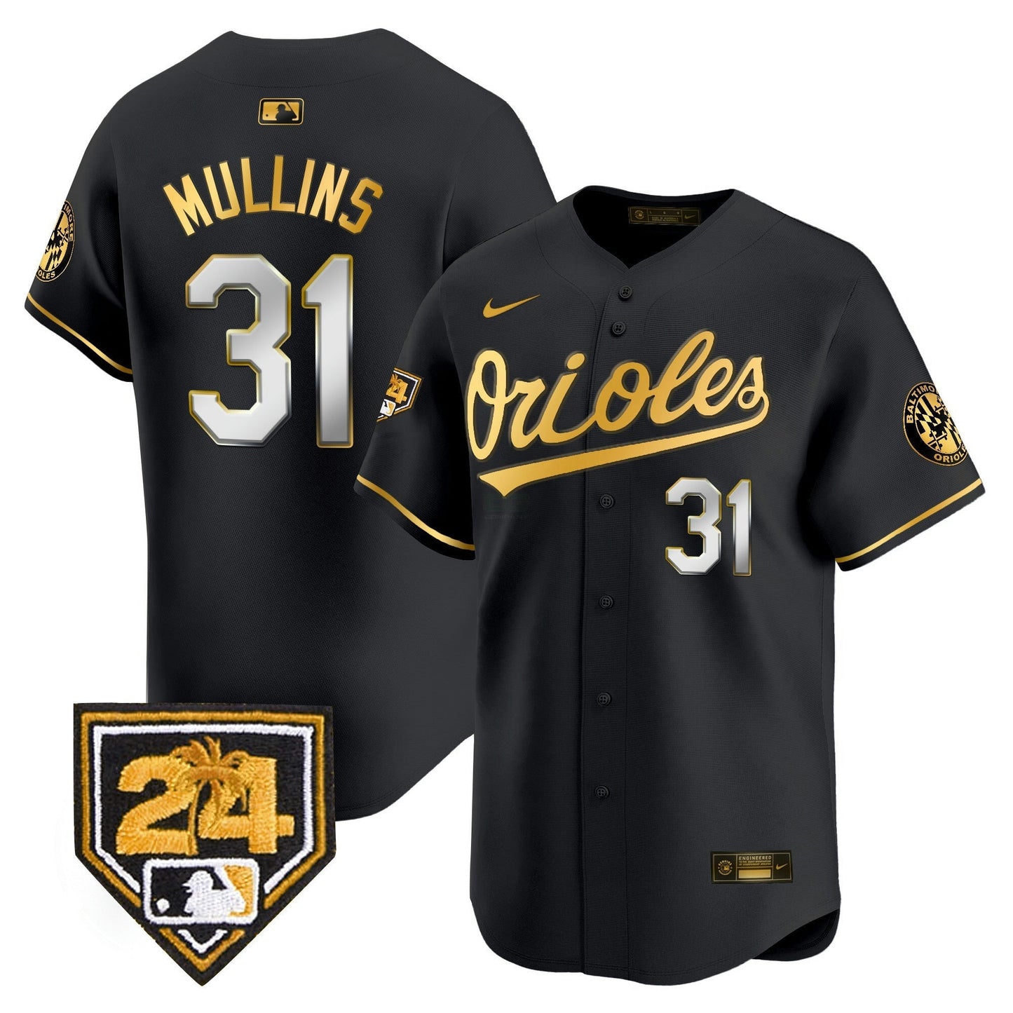 Camisa MLB Baltimore Orioles Men’s 2024 Spring Training Patch Vapor Premier Limited Jersey