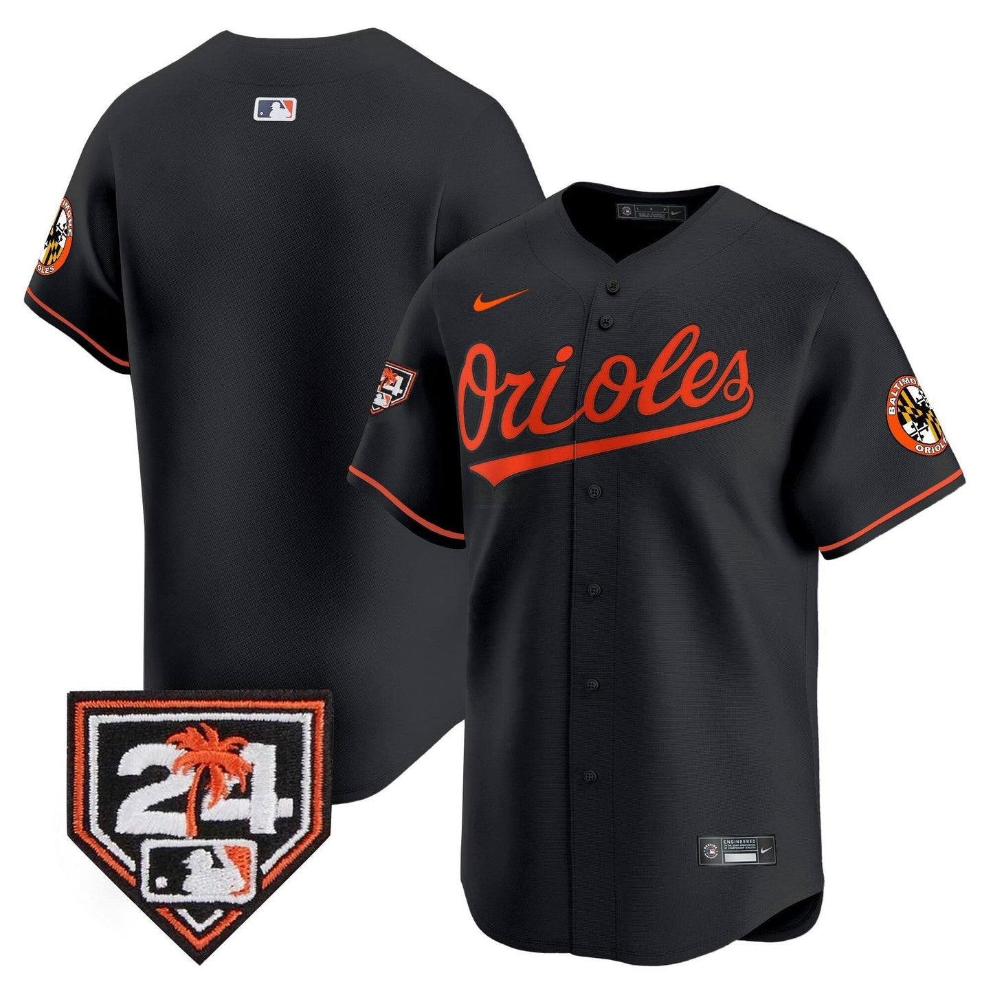 Camisa MLB Baltimore Orioles Men’s 2024 Spring Training Patch Vapor Premier Limited Jersey