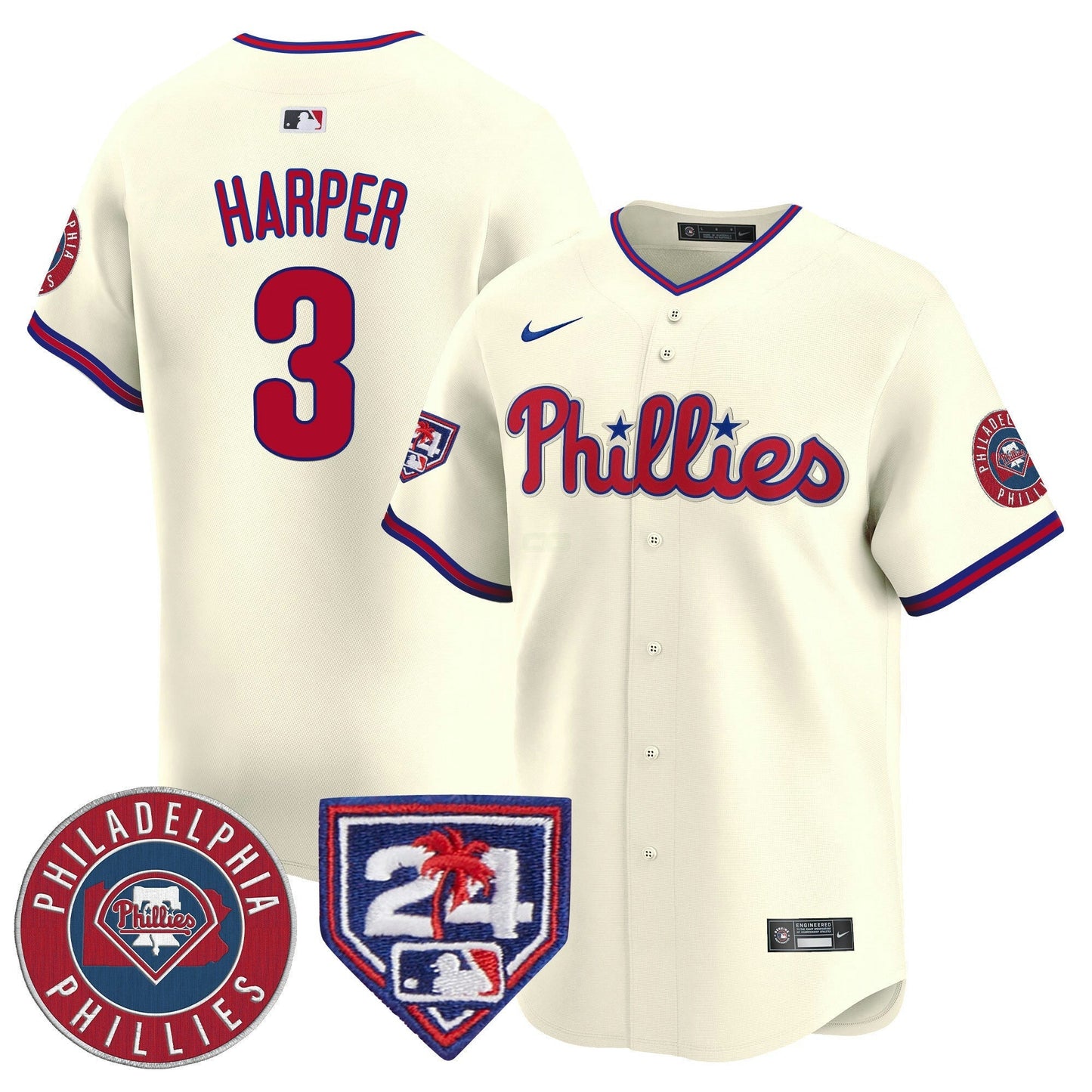 Camisa MLB Men’s 2024 Spring Training Patch Vapor Premier Limited Jersey V2