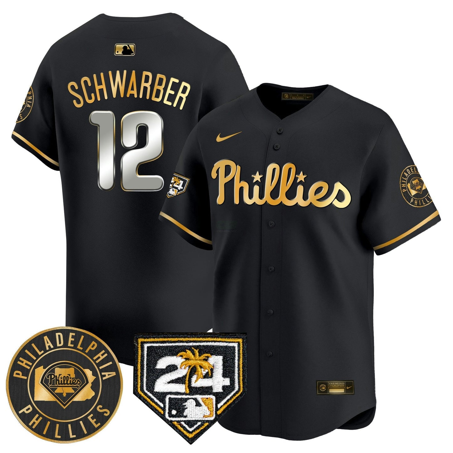 Camisa MLB Men’s 2024 Spring Training Patch Vapor Premier Limited Jersey V2