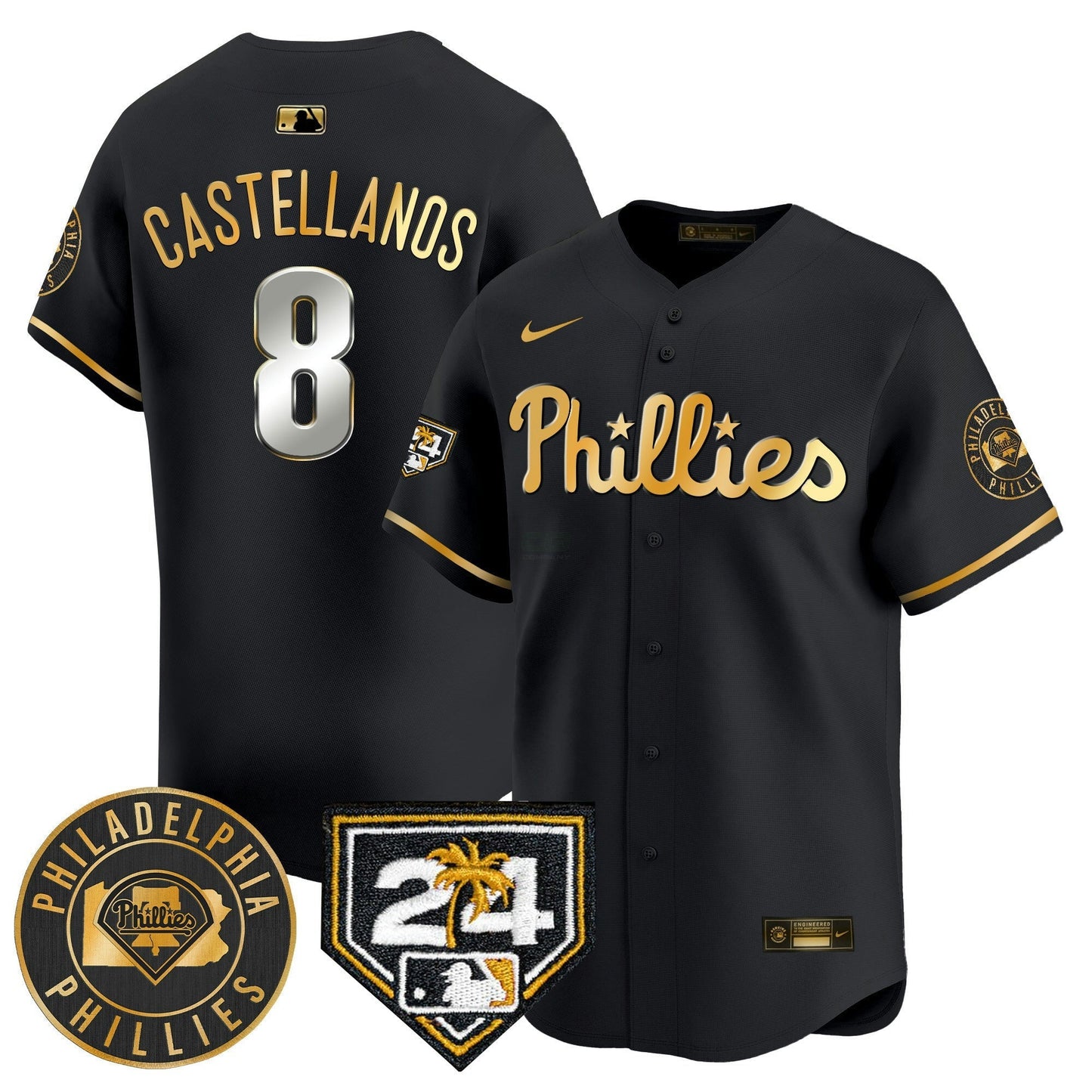 Camisa MLB Men’s 2024 Spring Training Patch Vapor Premier Limited Jersey V2