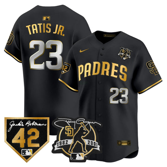Camisa MLB Men’s 2024 Tony Gwynn & Robinson Patch Vapor Premier Limited Jersey