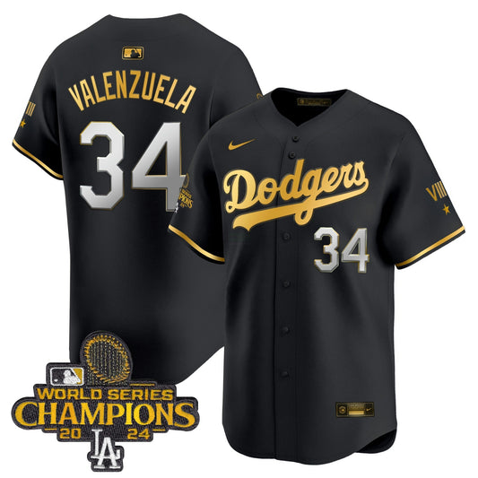 Camisa MLB Men’s 2024 World Series Champions Dourada Trim Vapor Premier Limited Jersey