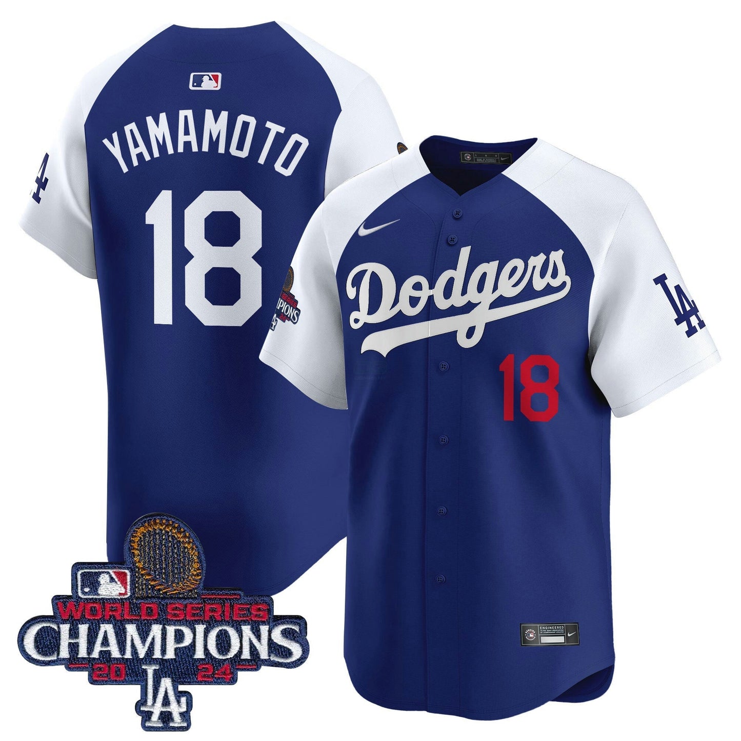 Camisa MLB Men’s 2024 World Series Champions Patch Vapor Premier Limited Jersey