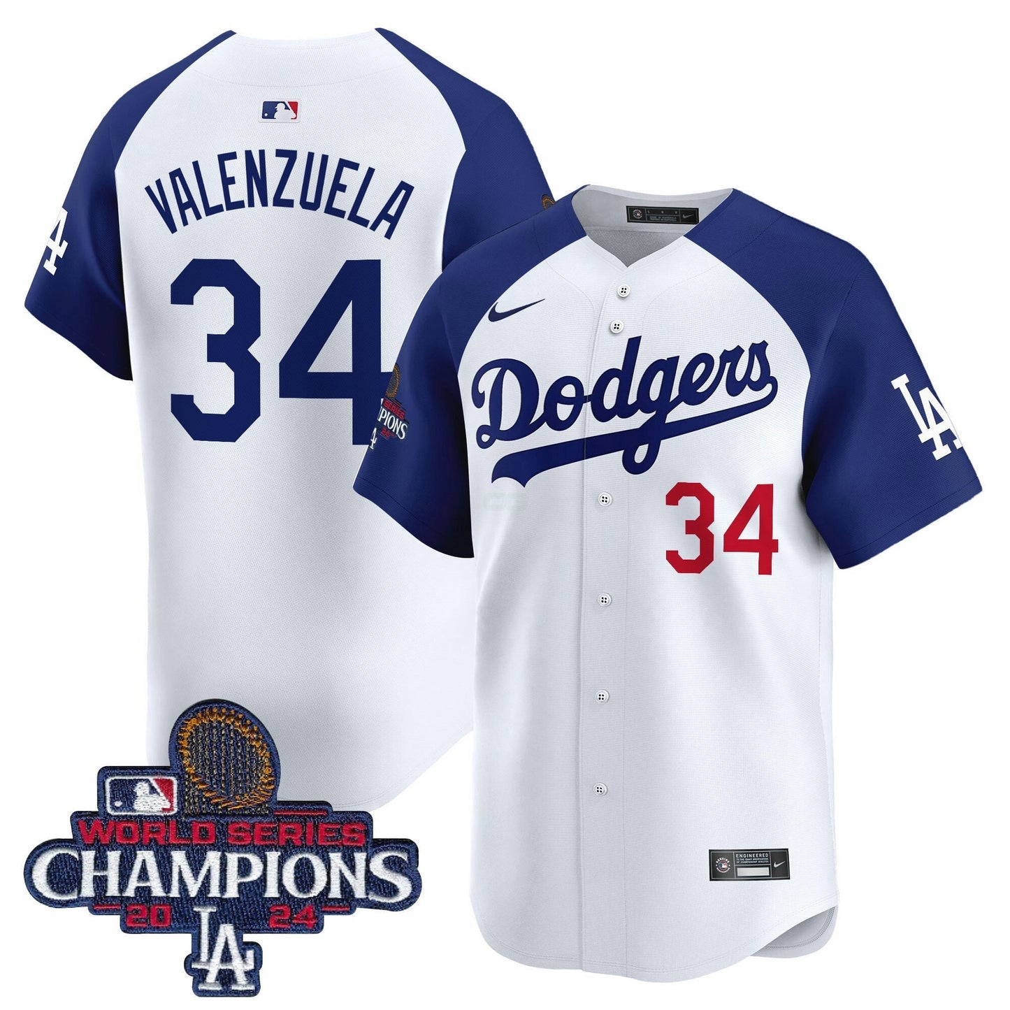 Camisa MLB Men’s 2024 World Series Champions Patch Vapor Premier Limited Jersey